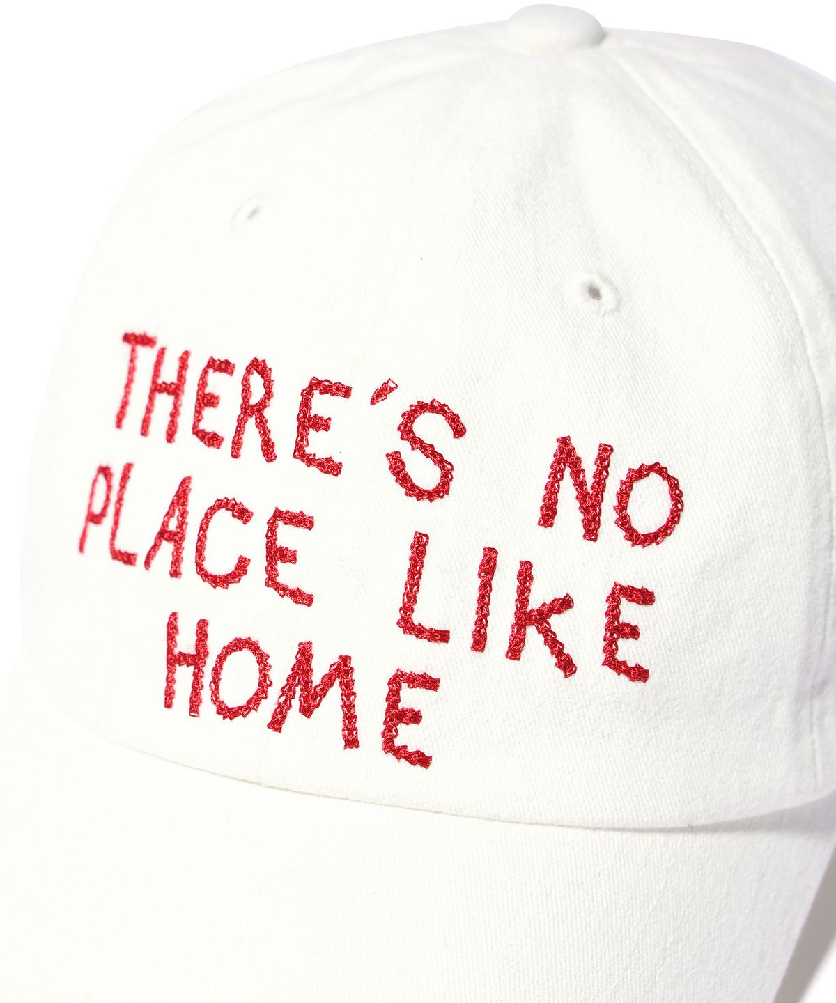 유희(YOUHEE) LETTERING WASHING BALL CAP WHITE