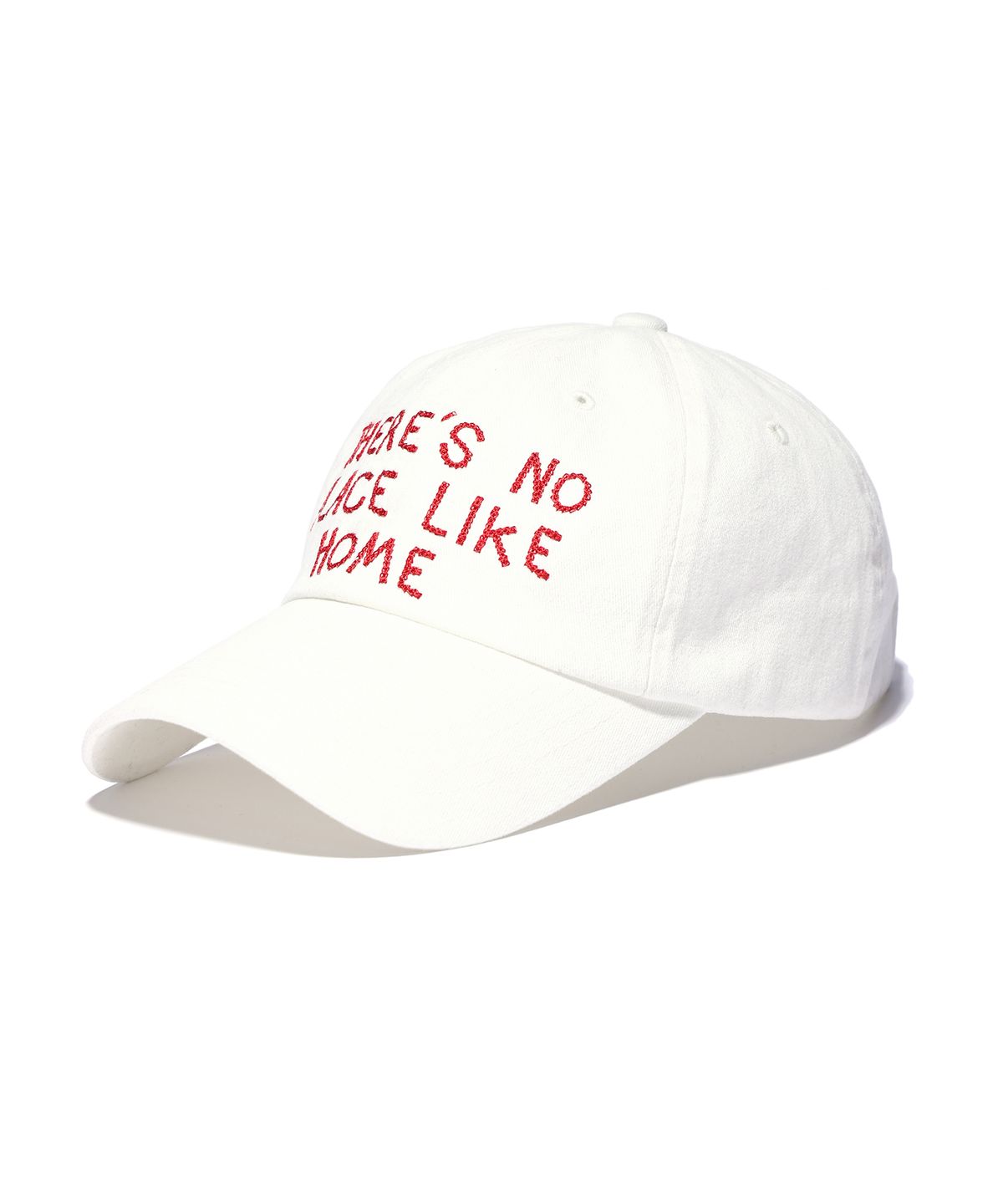 유희(YOUHEE) LETTERING WASHING BALL CAP WHITE