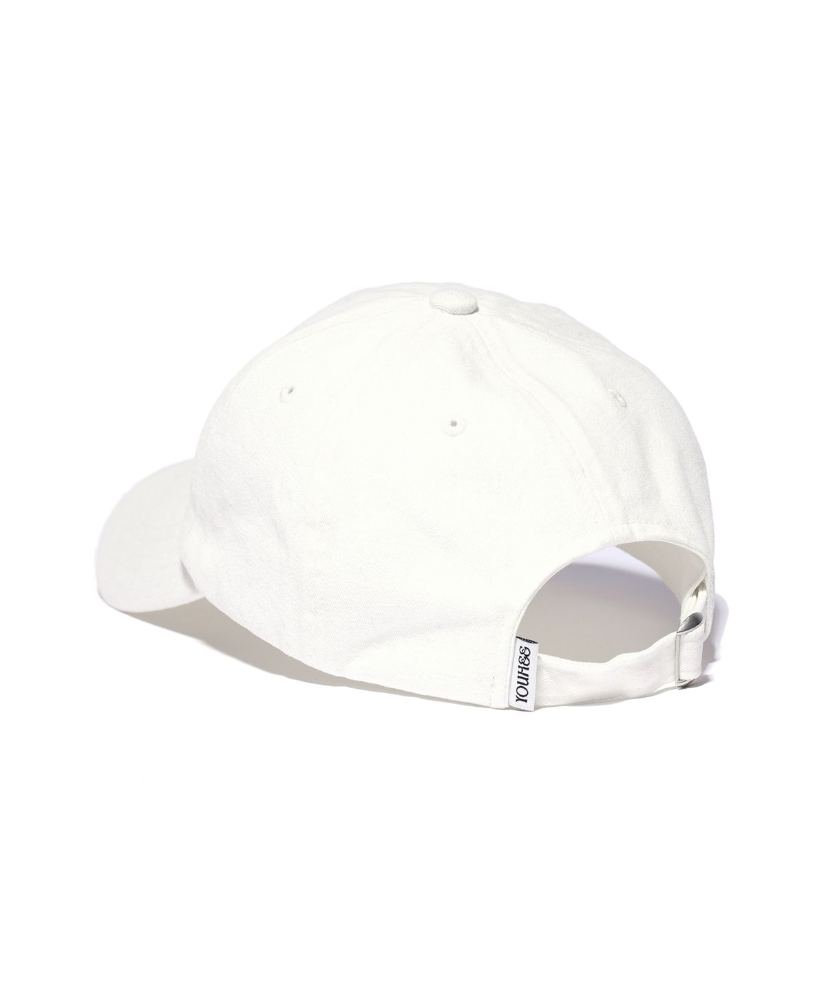 유희(YOUHEE) LETTERING WASHING BALL CAP WHITE