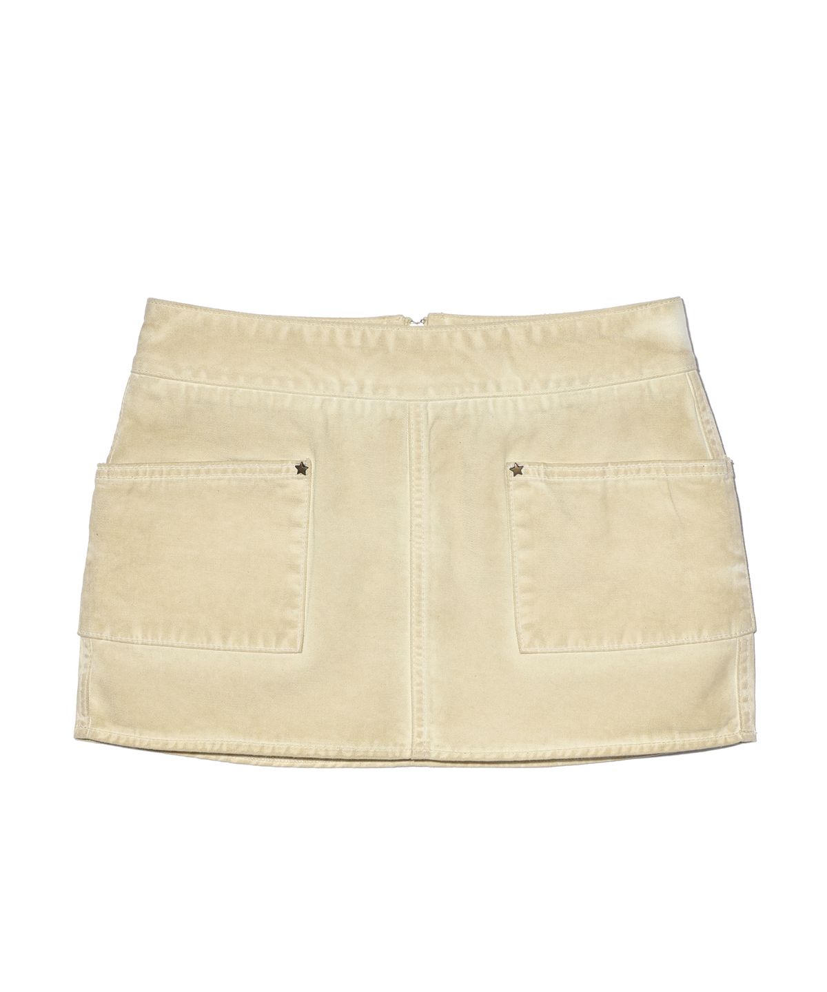 유희(YOUHEE) COTTON POCKET MINI SKIRTS BEIGE