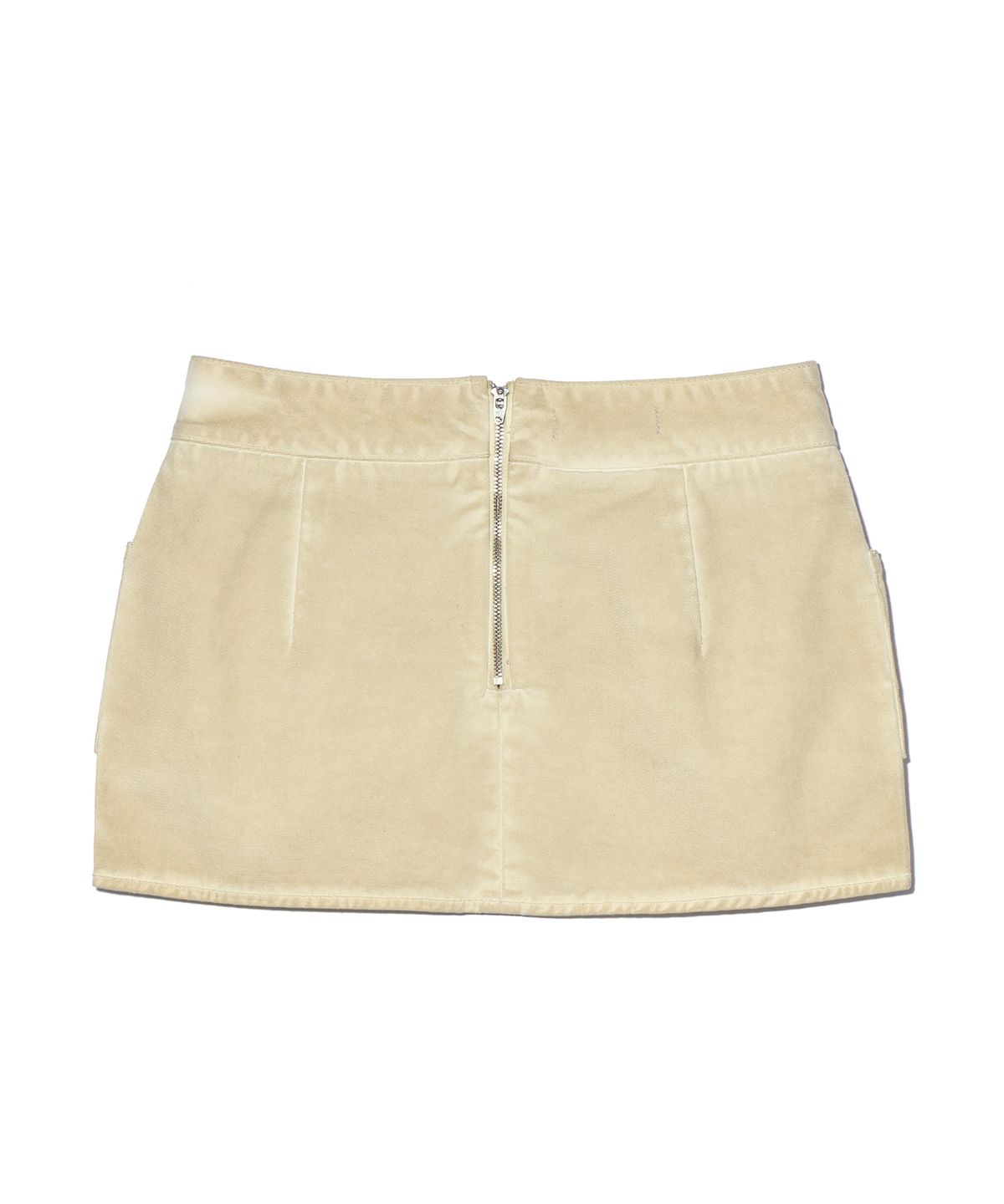 유희(YOUHEE) COTTON POCKET MINI SKIRTS BEIGE