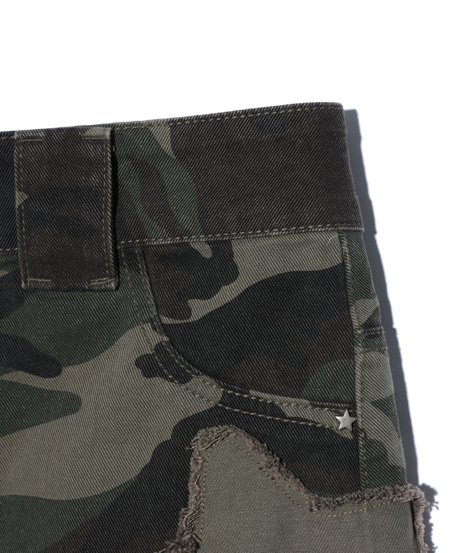 YOUHEE ■ CAMO PATTERN STAR MINI SKIRT MUSINSA | YOUHEE CAMO PATTERN STAR MINI SKIRT KHAKI