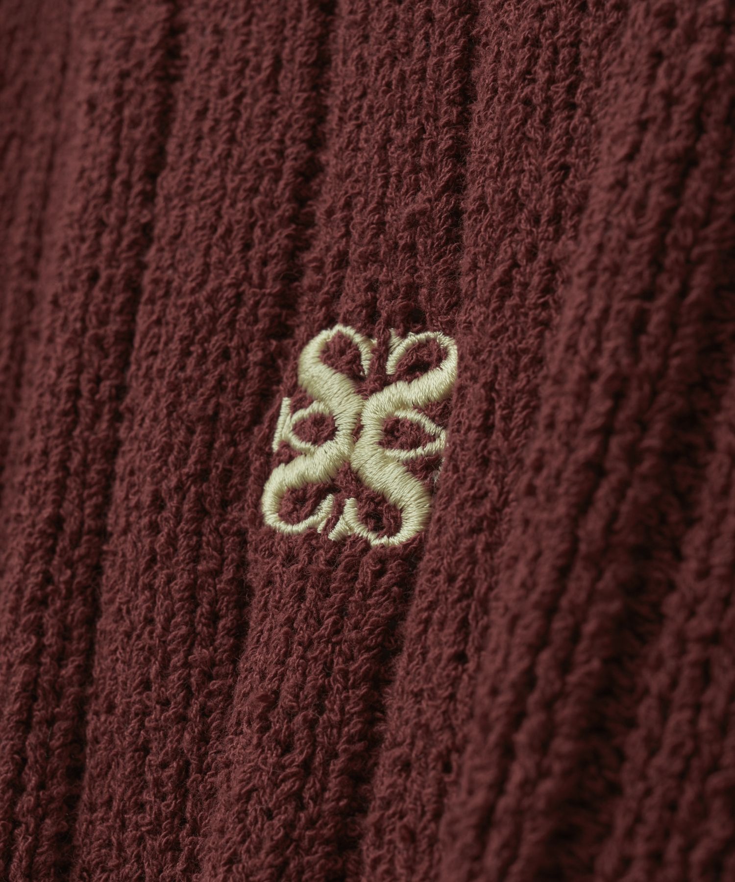 MUSINSA | SATUR Pharaoh Oversized Buckle Cardigan Burgundy