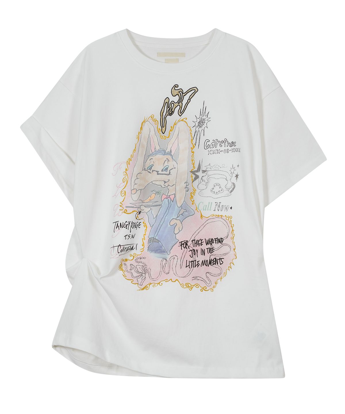 타입서비스(TYPESERVICE) Rabbit Ruched Top [White]