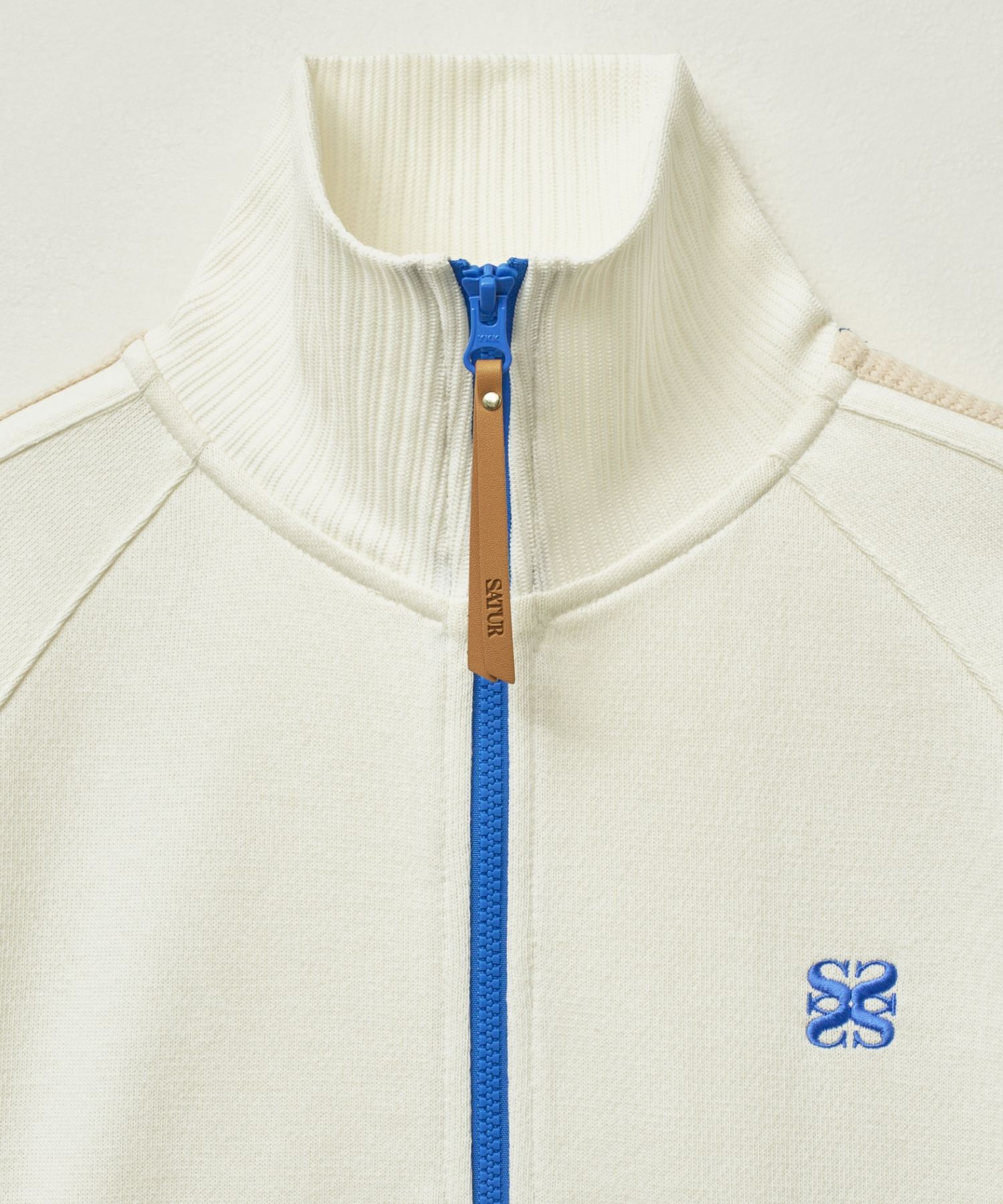 【SATUR】Roton All Day Track Zip Up Jacket‐White MUSINSA | SATUR Lawton All Day Track Zip-Up Jacket Resort Cream