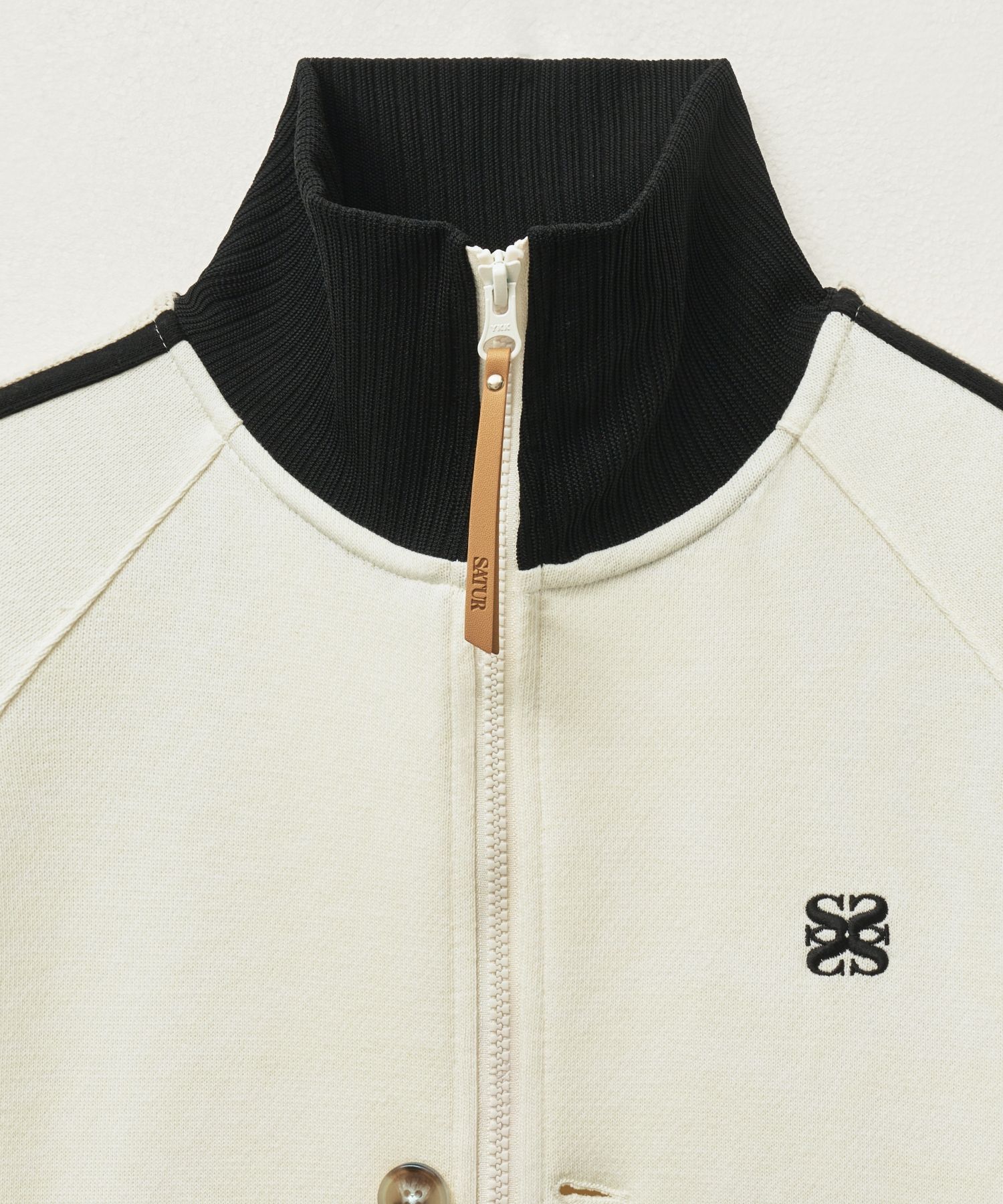 MUSINSA | SATUR Lawton All Day Track Zip Up Jacket Art Black