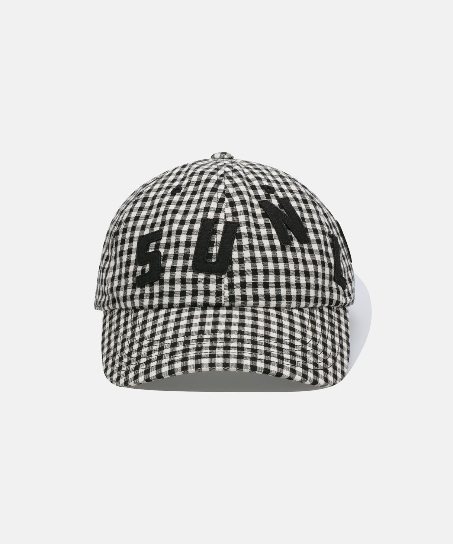 人気ブランド新作豊富 | MUSINSA SUNLOVE Gingham Black Cap Staccato 帽子
