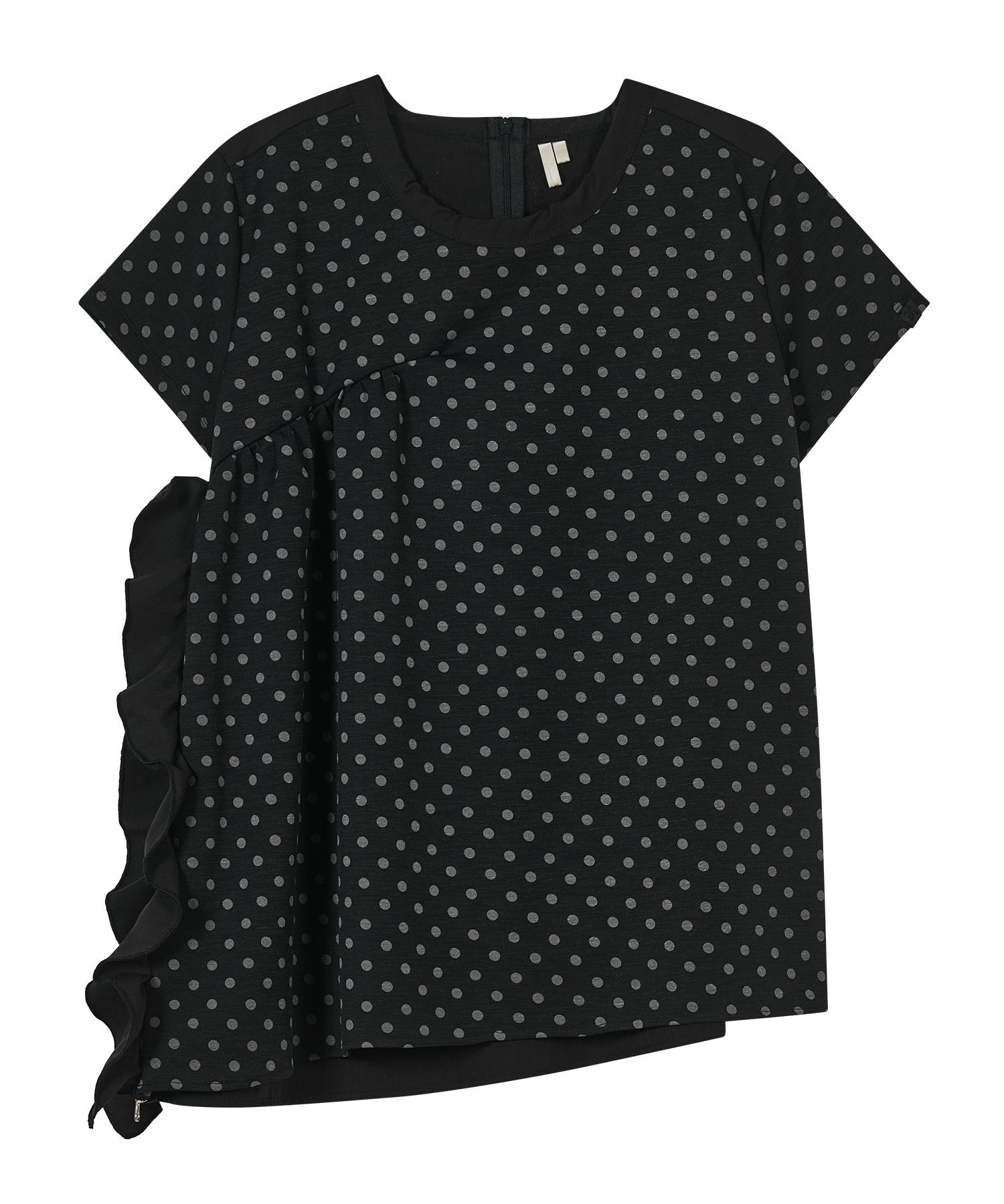 ◆typeservice◆ Ruffled Dotted Bag Black OSTA17BKF DHgate.com:Retro Shoulder Tote Bag for Women - Stylish FR