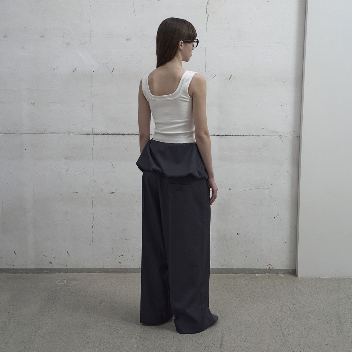 엘씨디씨티엠(LCDC™) FOLDOVER VOLUME TROUSERS (GREY)