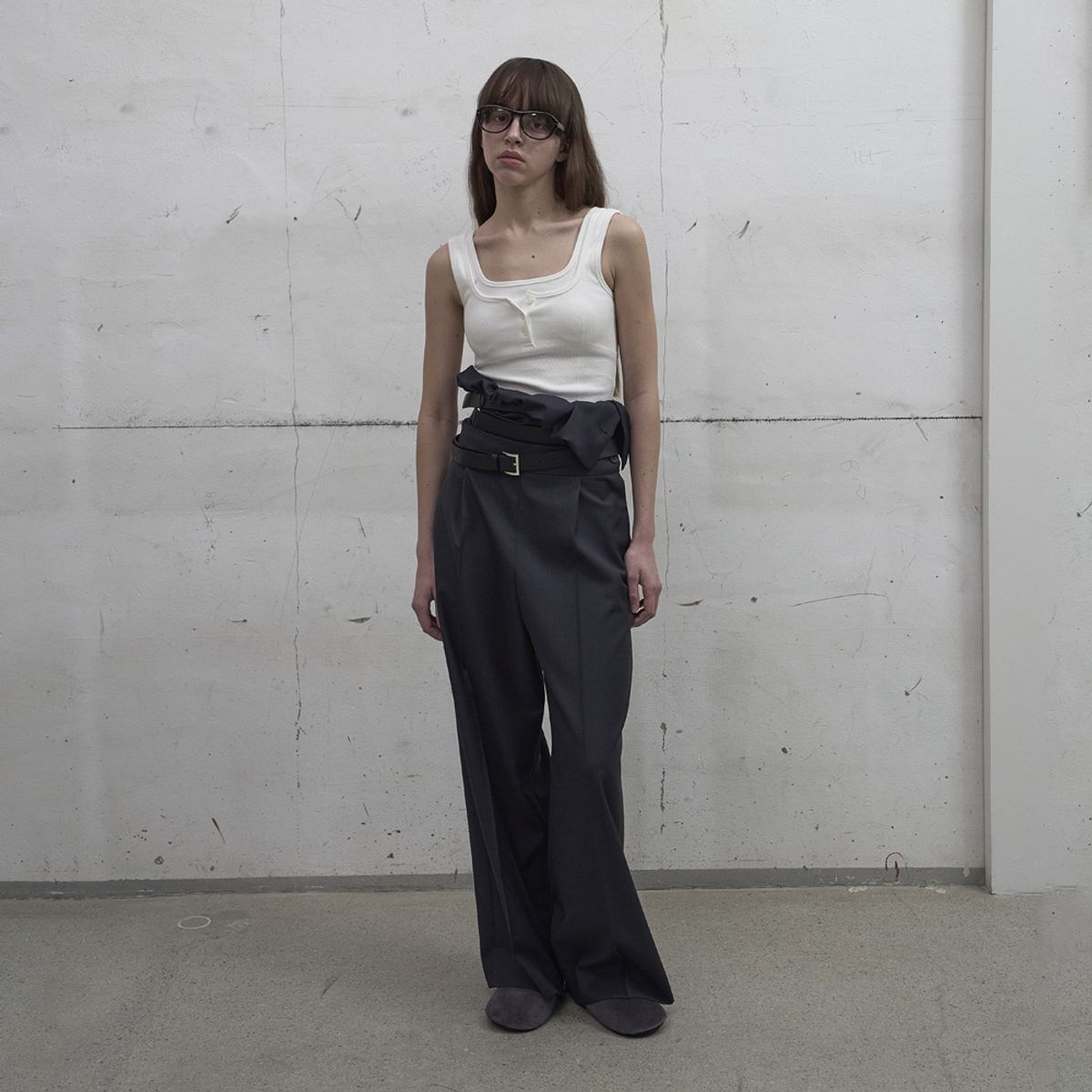 엘씨디씨티엠(LCDC™) FOLDOVER VOLUME TROUSERS (GREY)