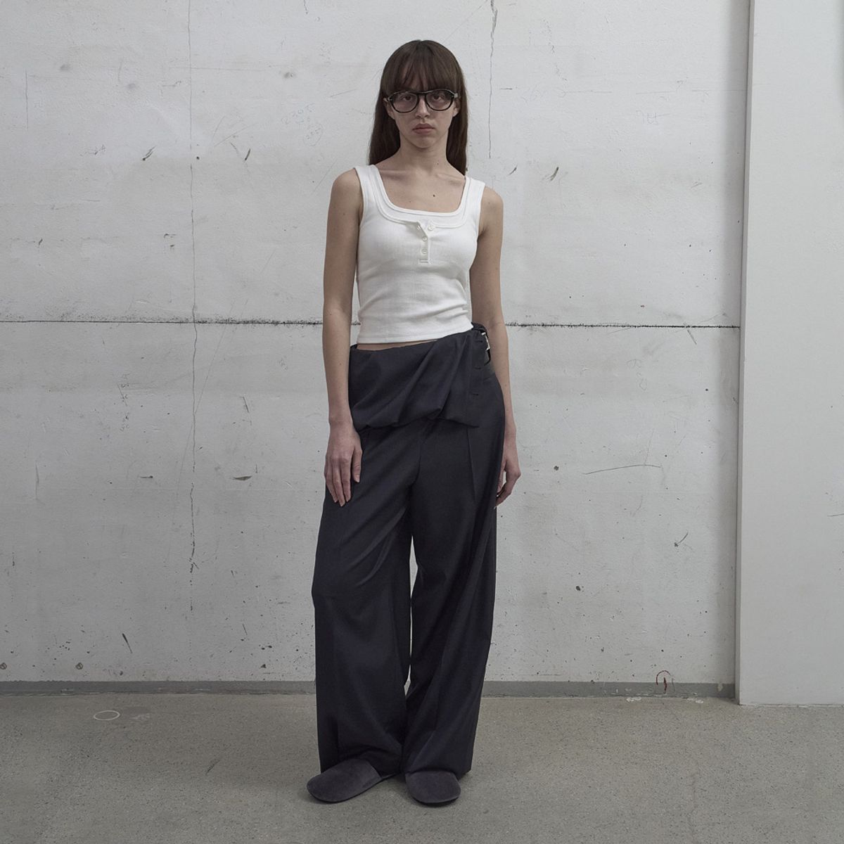 엘씨디씨티엠(LCDC™) FOLDOVER VOLUME TROUSERS (GREY)