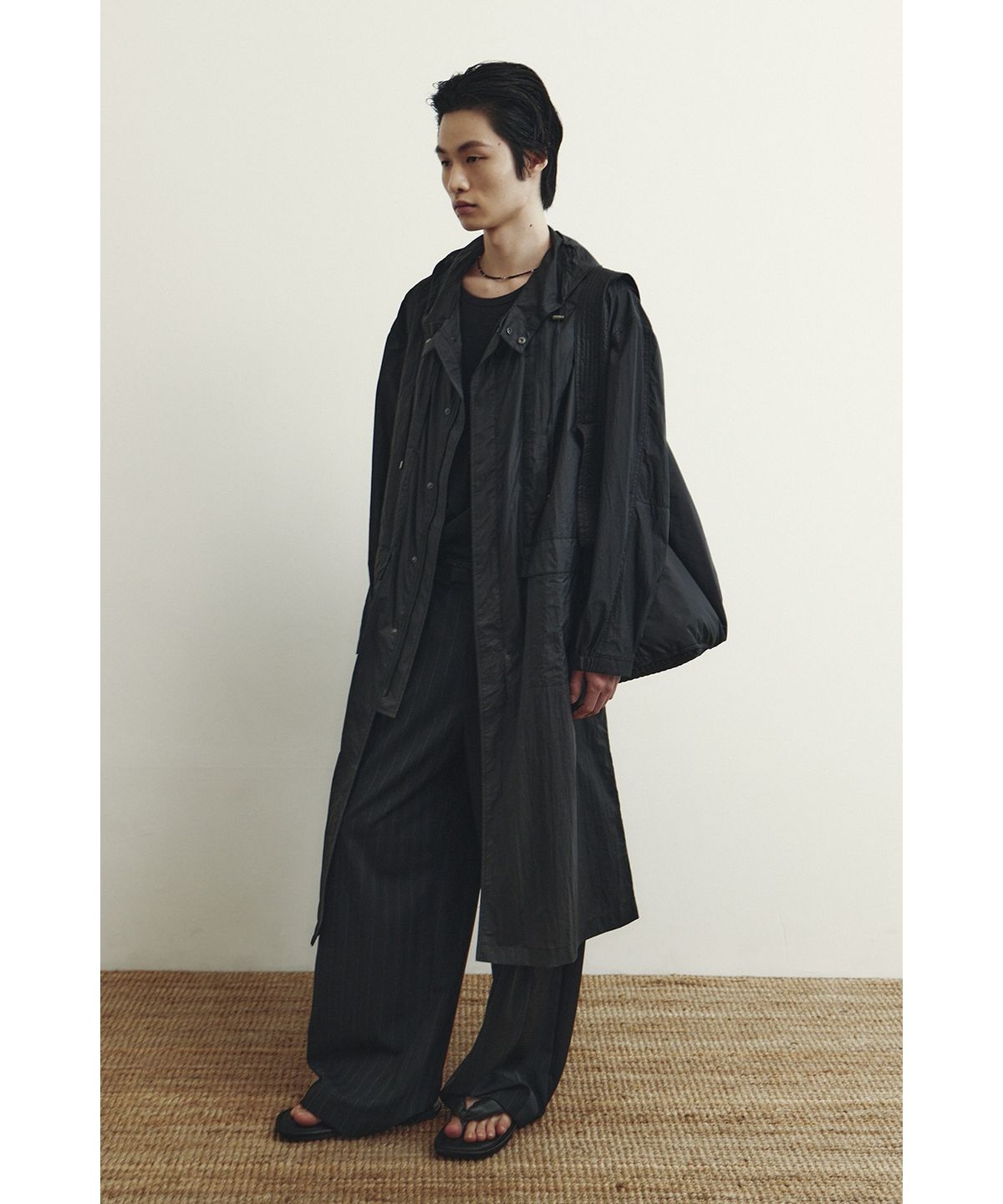 유스(YOUTH) Side Tape Trousers - Black Stripe