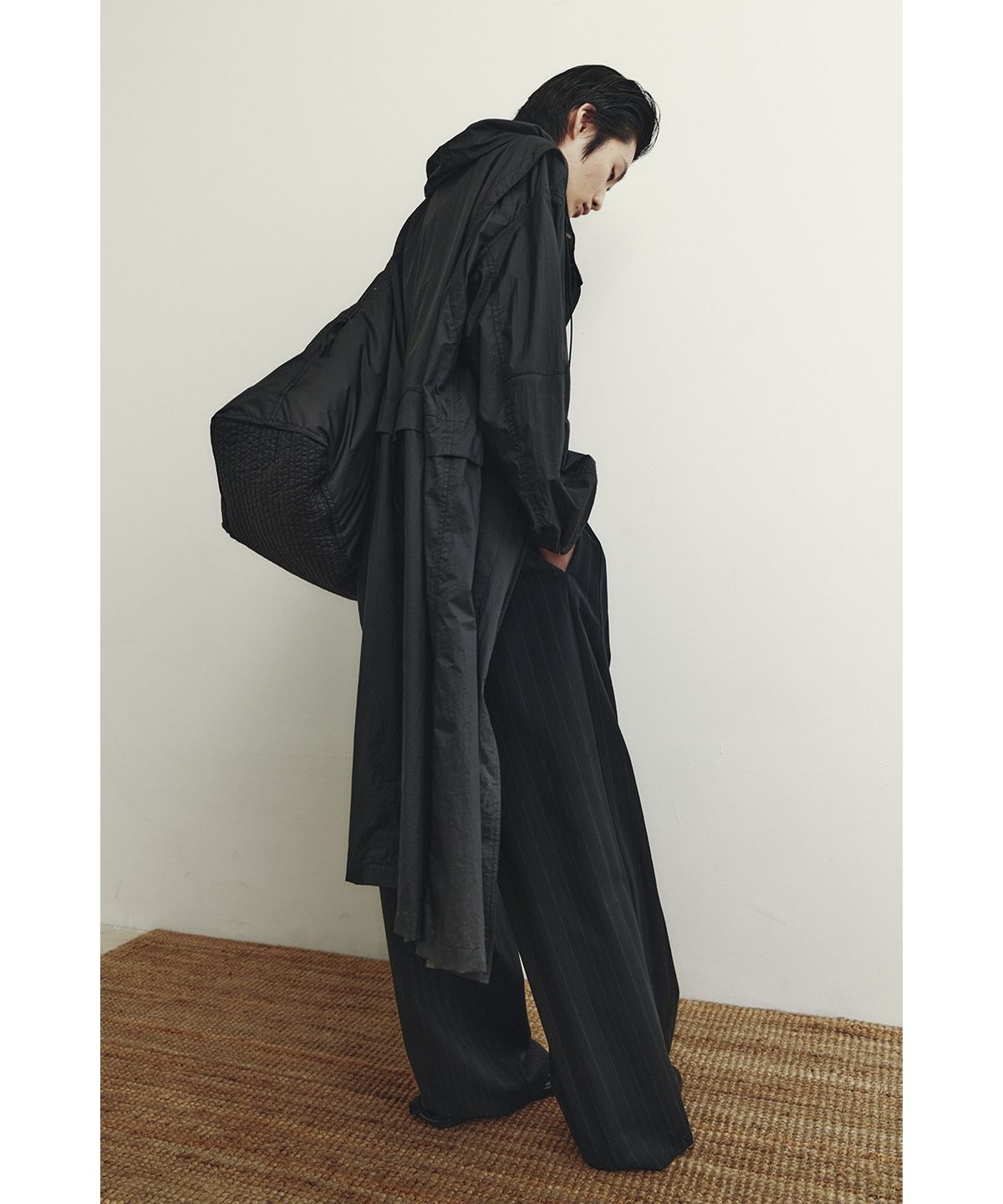유스(YOUTH) Side Tape Trousers - Black Stripe