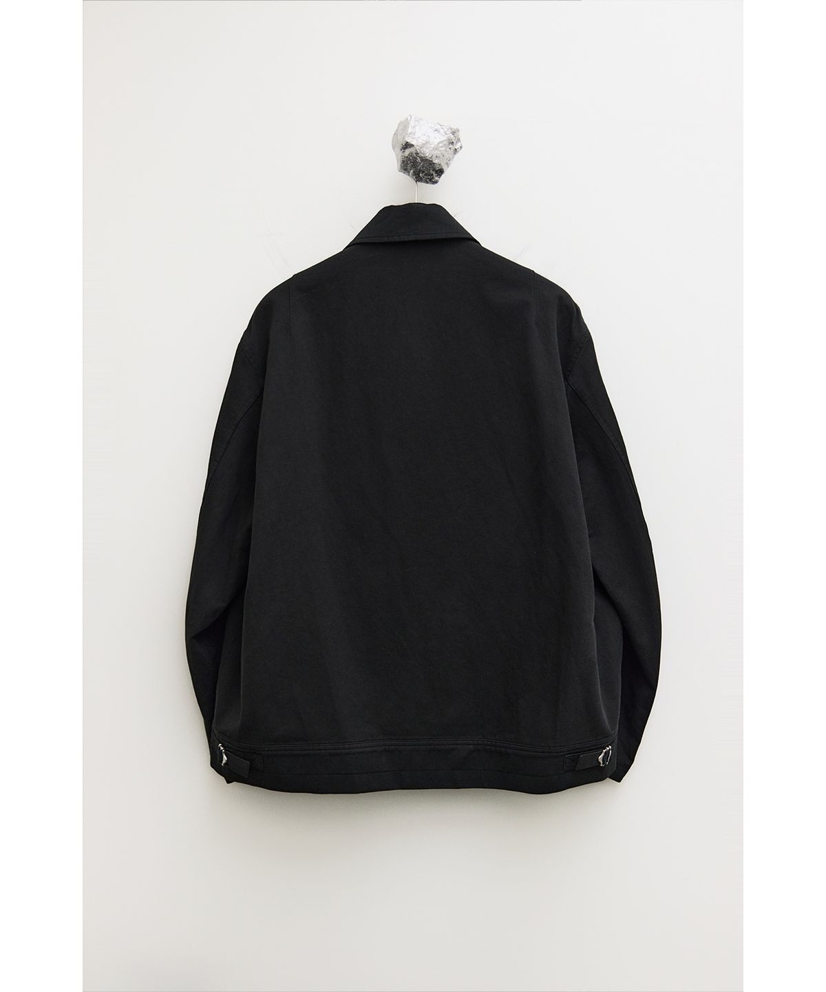 유스(YOUTH) Leather Trim Cotton Jacket - Black