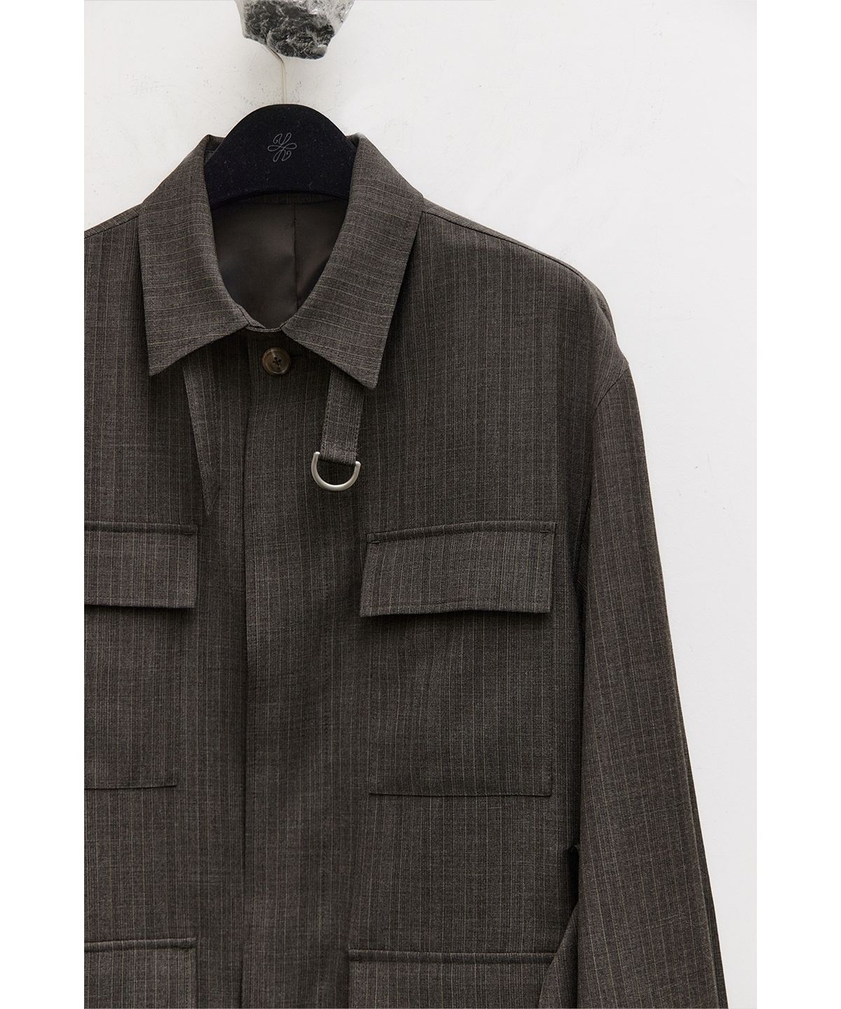 유스(YOUTH) Safari Jacket - Brown Stripe