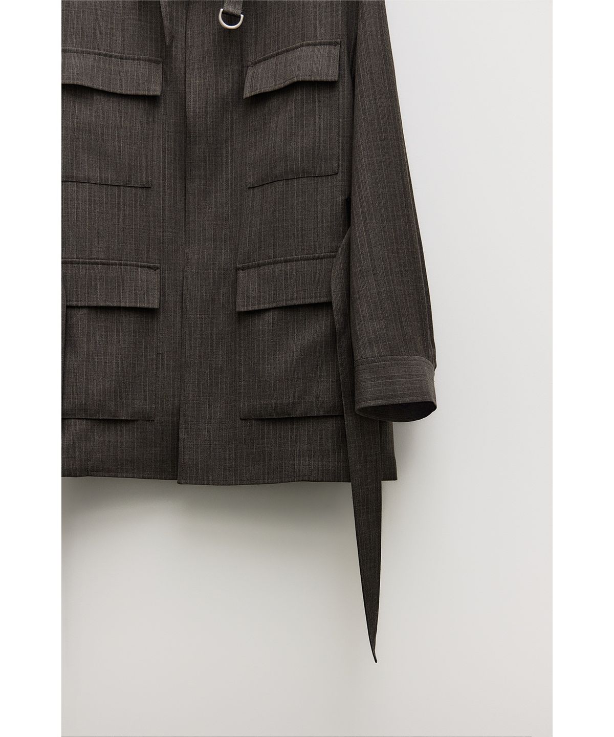 유스(YOUTH) Safari Jacket - Brown Stripe