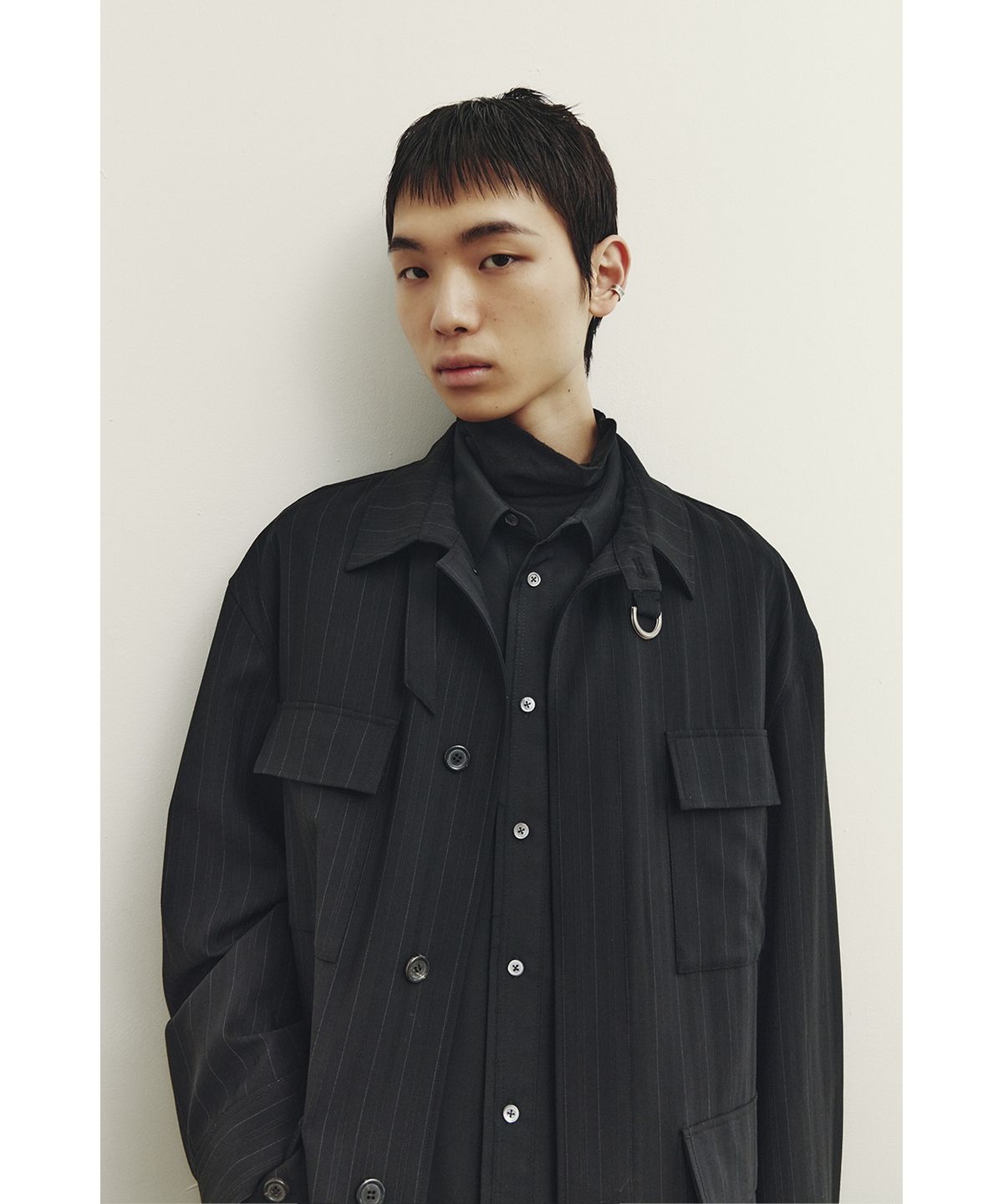 유스(YOUTH) Safari Jacket - Black Stripe