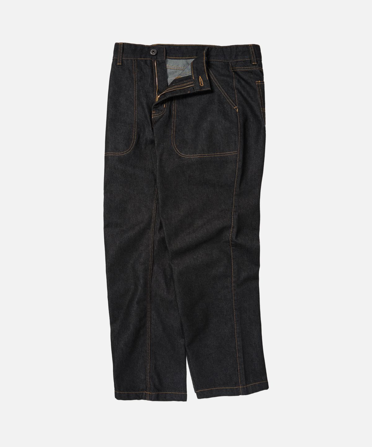 프리즘웍스(FRIZMWORKS) CP WIDE DENIM PANTS _ BLACK