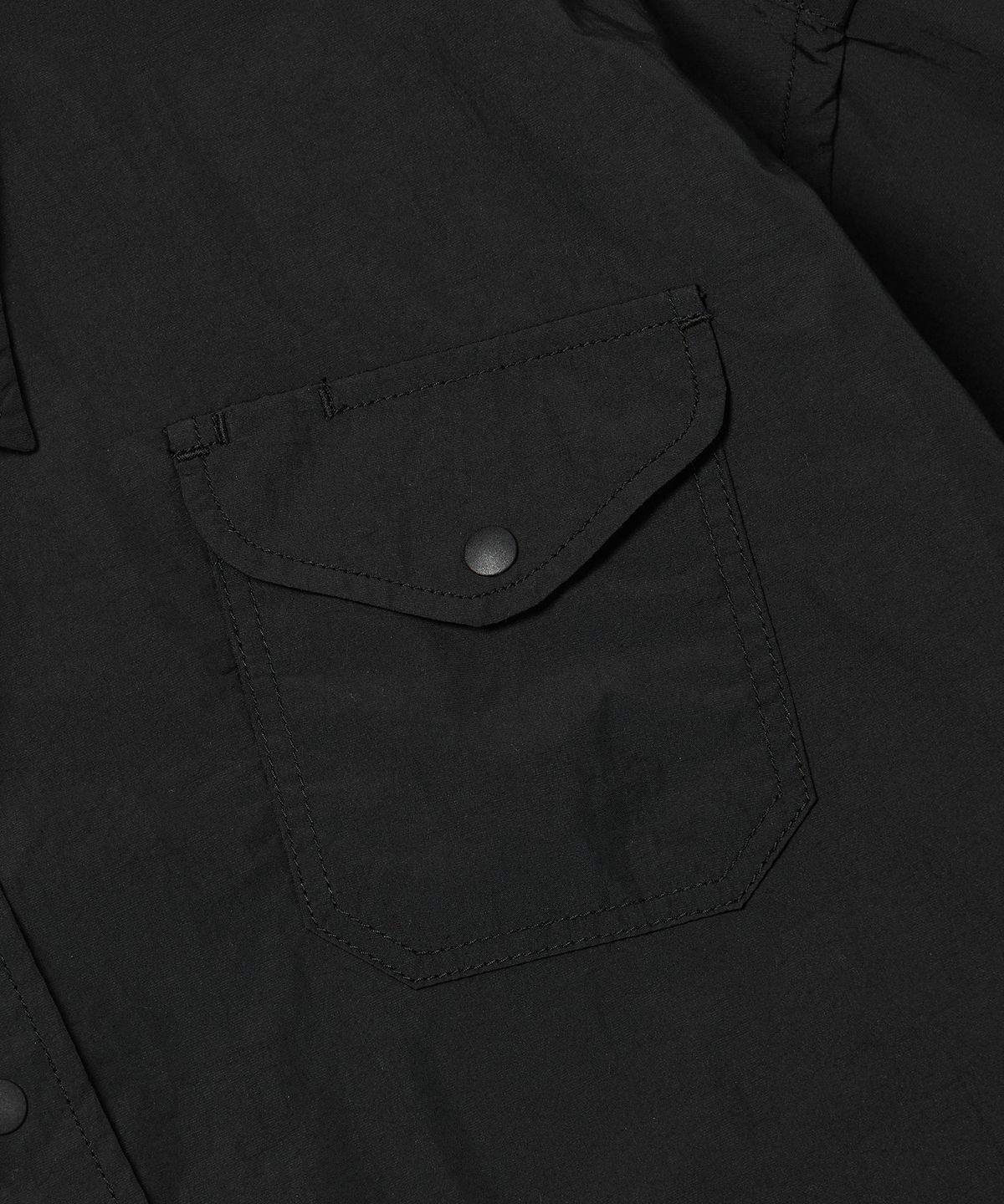 프리즘웍스(FRIZMWORKS) NYLON UTILITY POCKET SHIRT JACKET _ BLACK