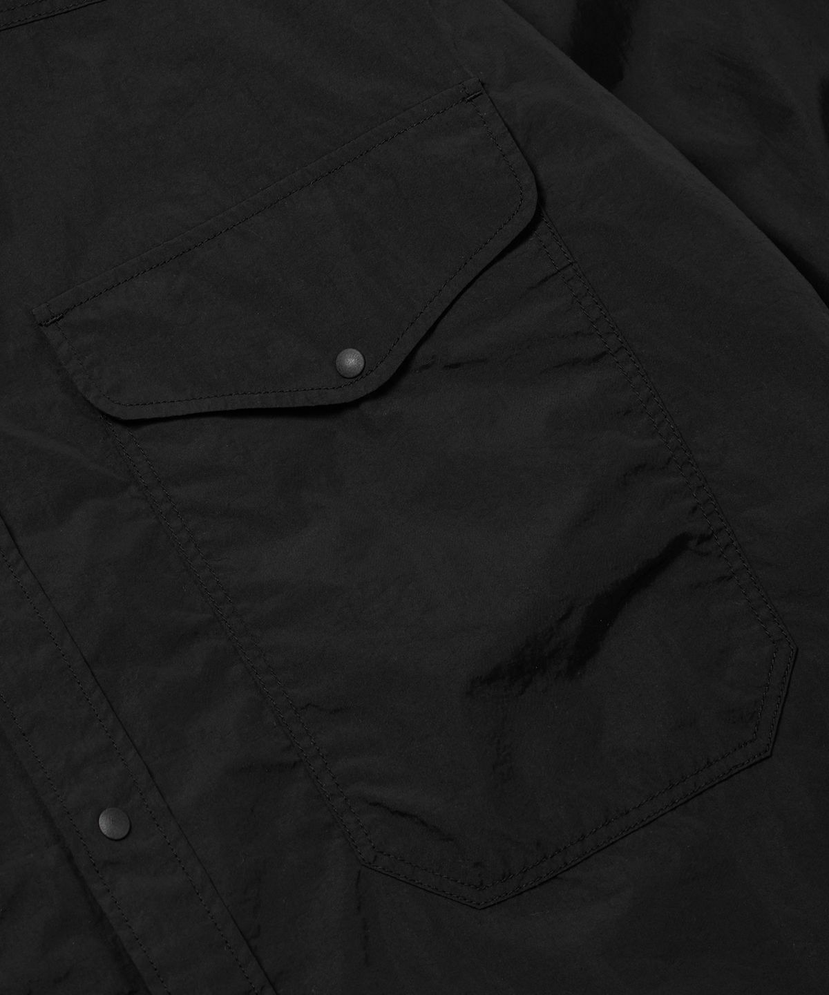 프리즘웍스(FRIZMWORKS) NYLON UTILITY POCKET SHIRT JACKET _ BLACK