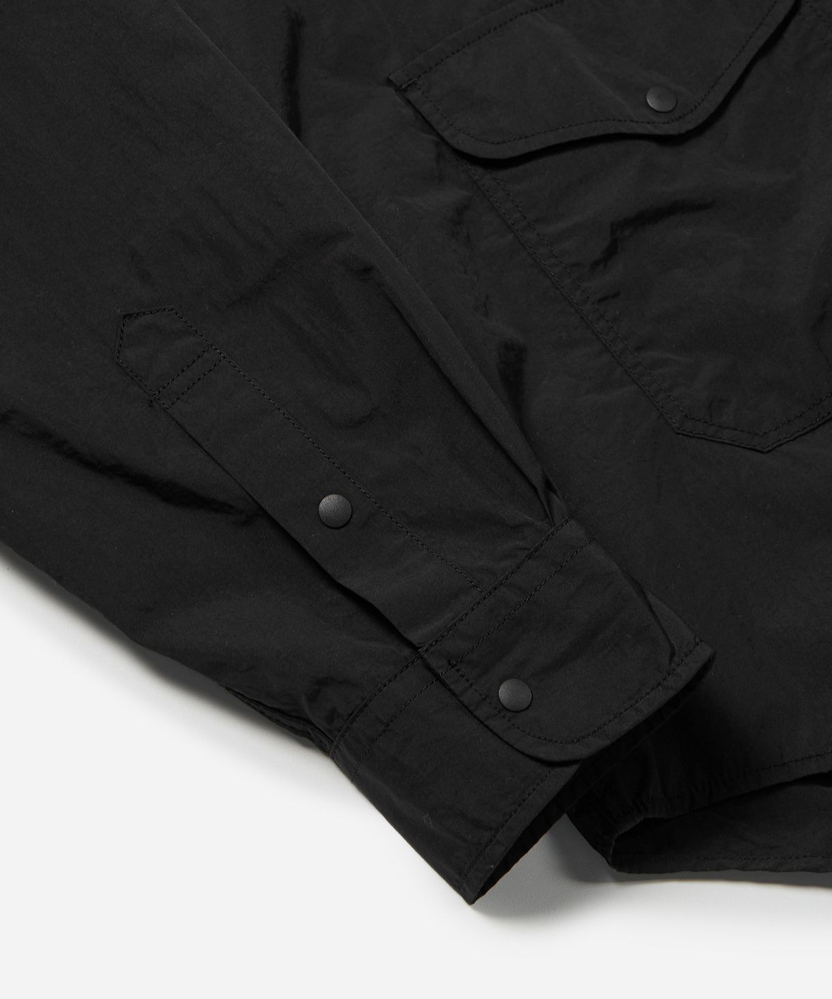 프리즘웍스(FRIZMWORKS) NYLON UTILITY POCKET SHIRT JACKET _ BLACK