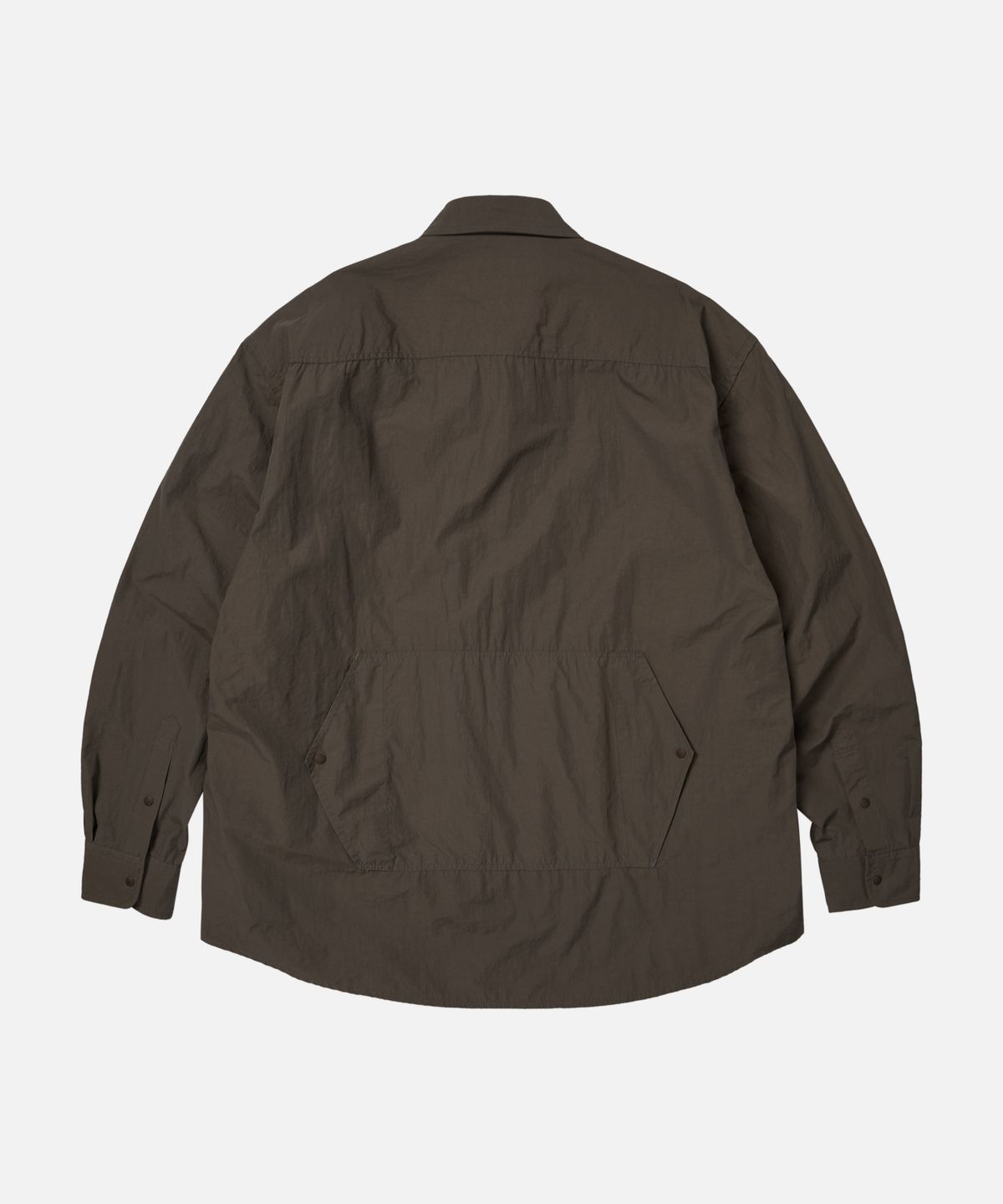 프리즘웍스(FRIZMWORKS) NYLON UTILITY POCKET SHIRT JACKET _ BROWN
