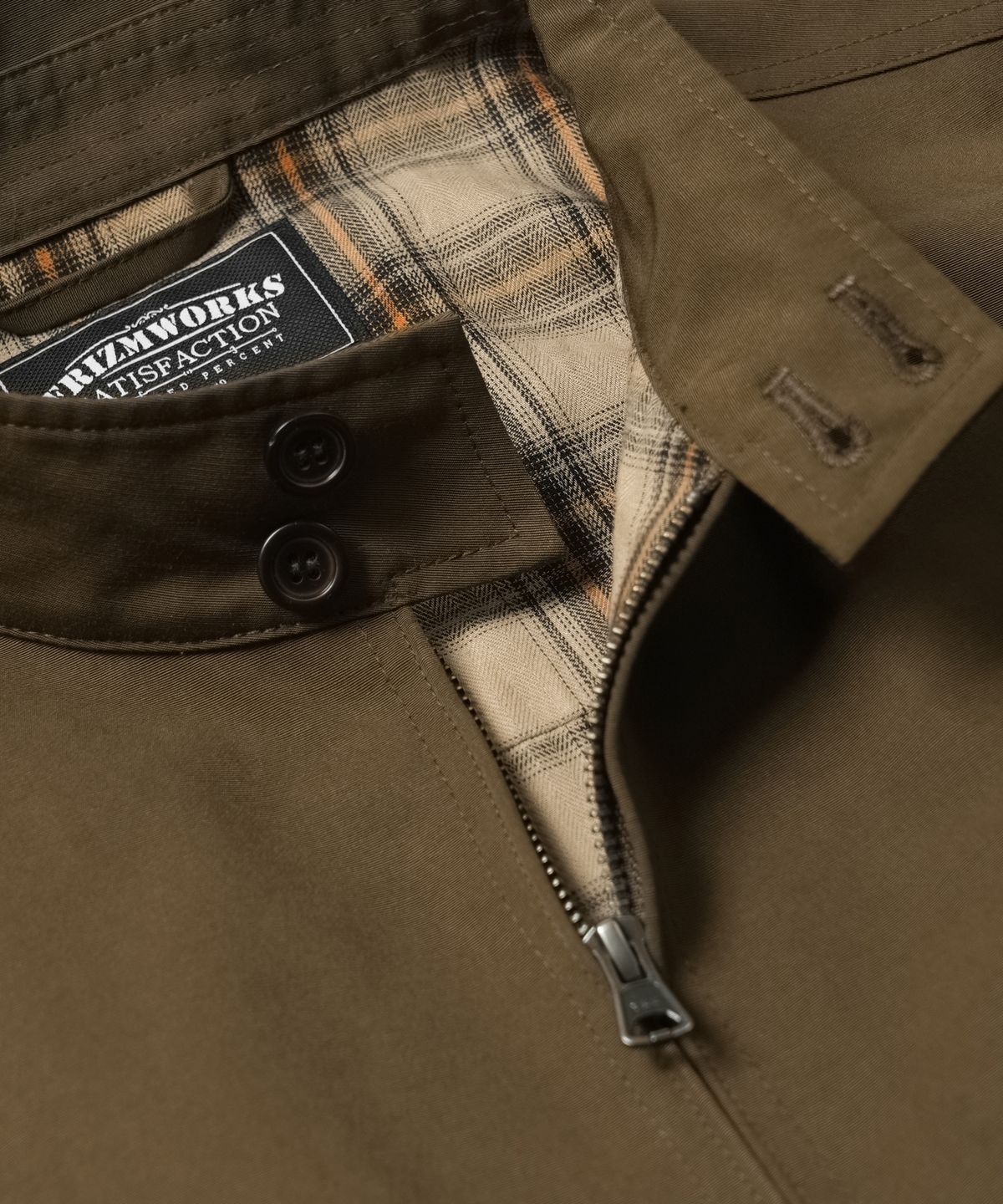 프리즘웍스(FRIZMWORKS) BUDDY HARRINGTON JACKET _ BROWN