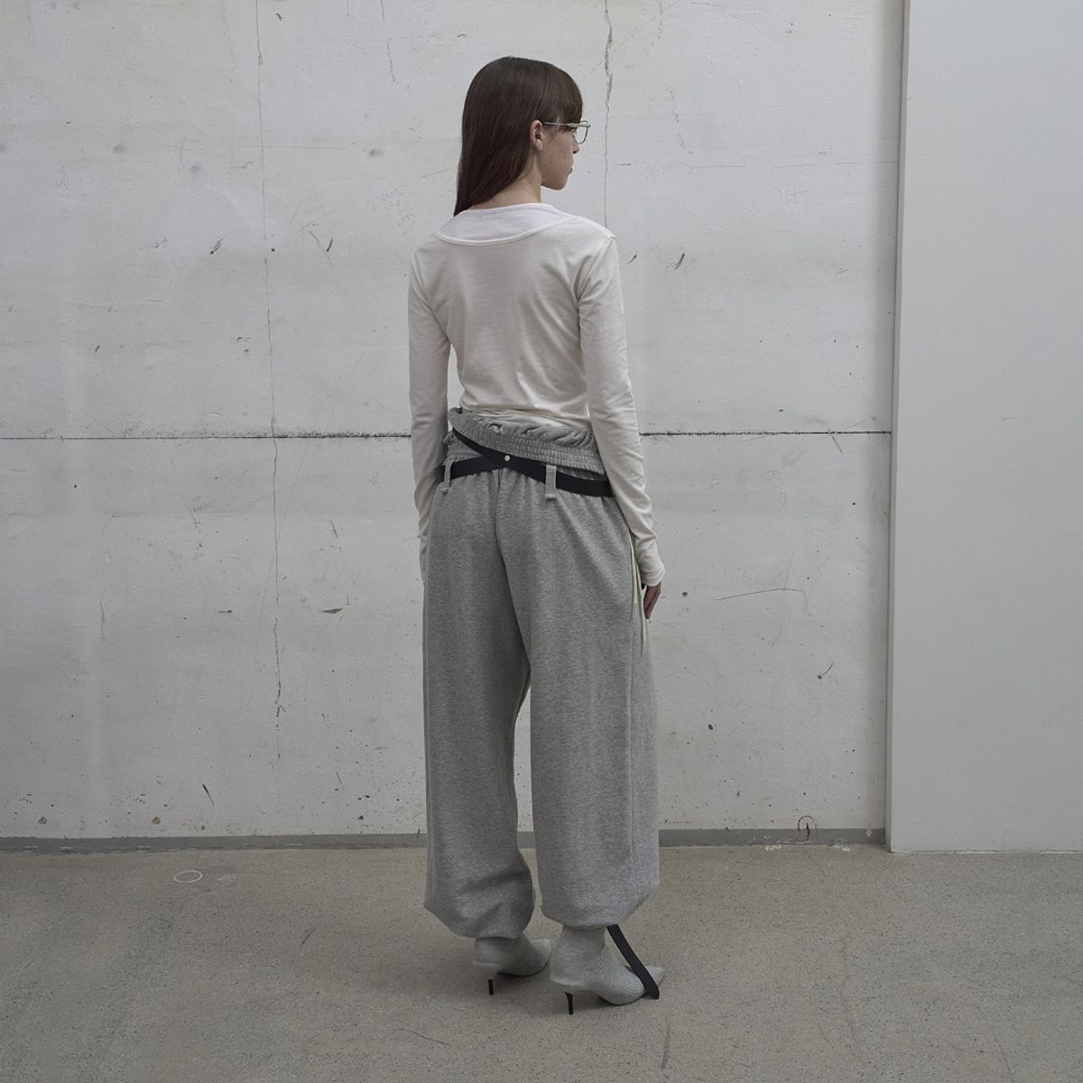 엘씨디씨티엠(LCDC™) LAYERED HENLEY NECK JERSEY TOP (WHITE)