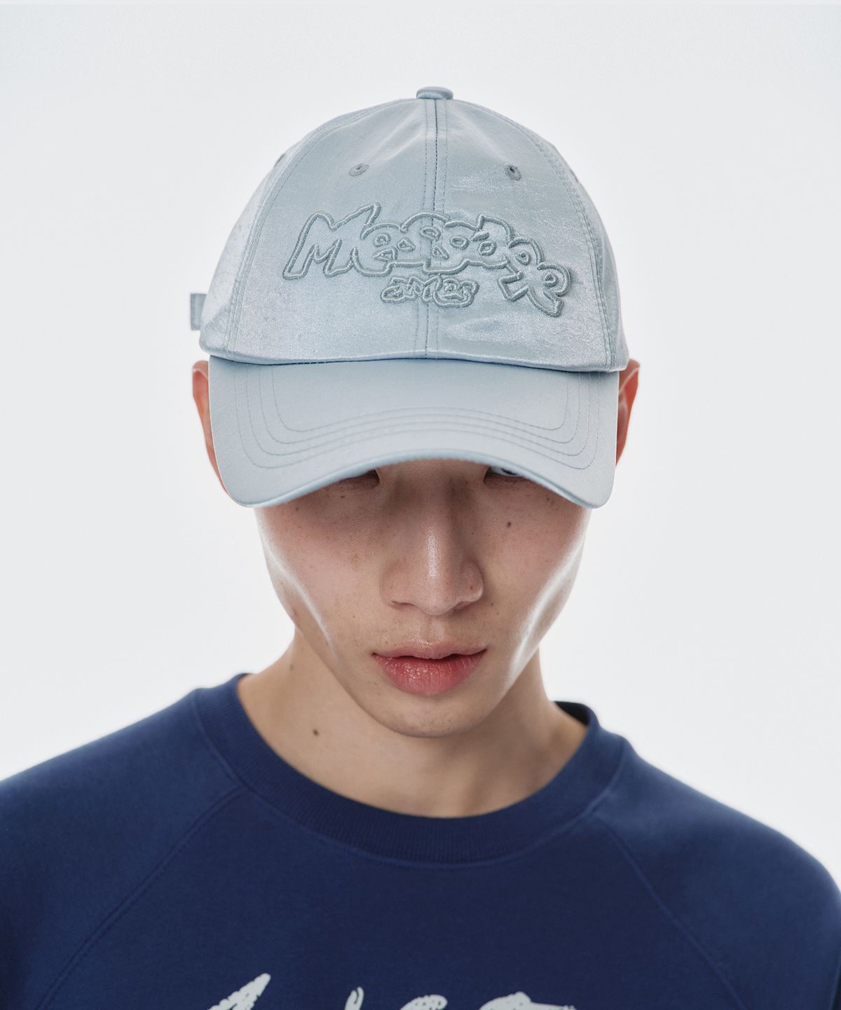 아메스 월드와이드(AMES-WORLDWIDE) MESSAGE GLOSSY BALL CAP SILVER