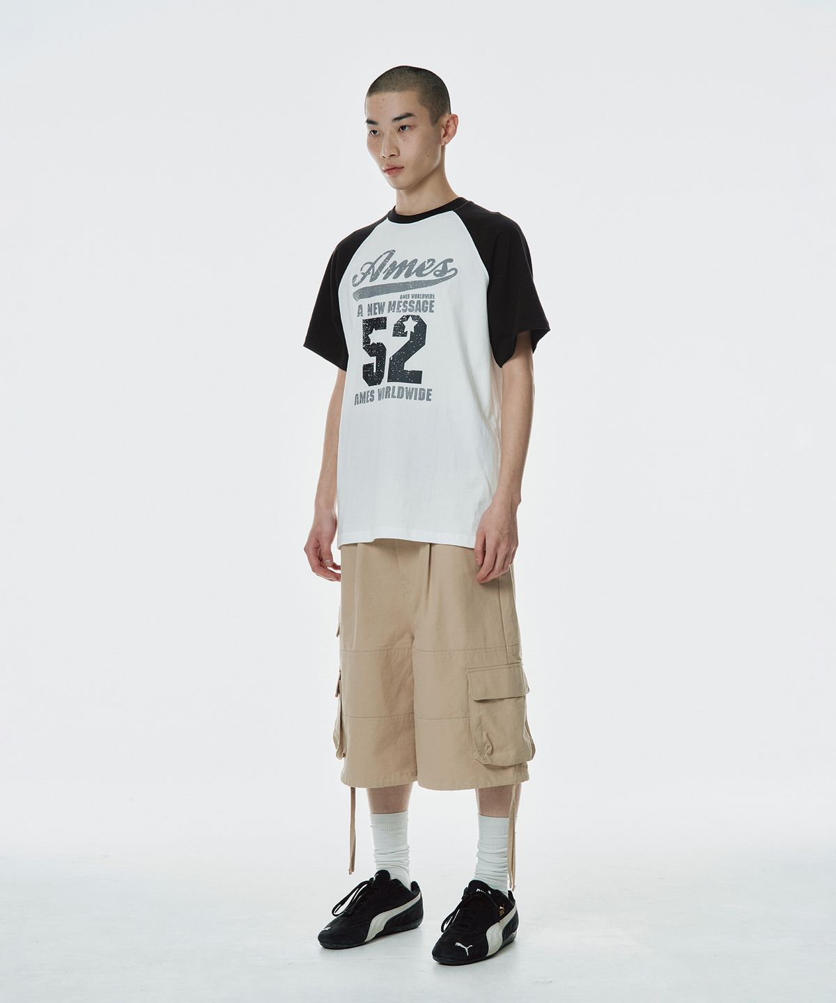 아메스 월드와이드(AMES-WORLDWIDE) AMES CARGO SHORTS BEIGE