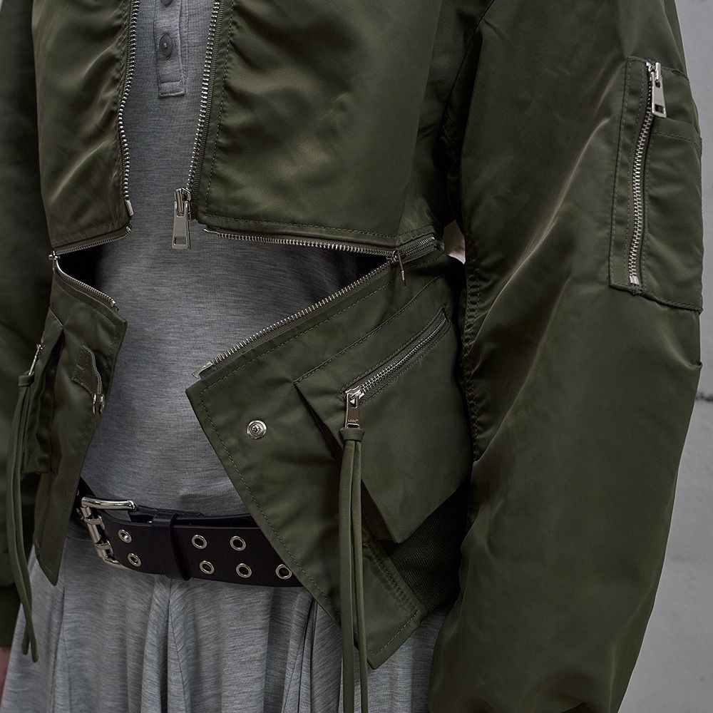 ★LCDC★DETACHABLE-POCKET BLOUSON JACKET【送料込/関税込】 MUSINSA | LCDC TM DETACHABLE-POCKET BLOUSON JACKET (KHAKI)