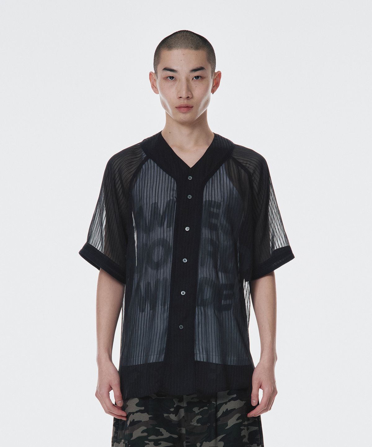 아메스 월드와이드(AMES-WORLDWIDE) MESH BASEBALL JACKET BLACK