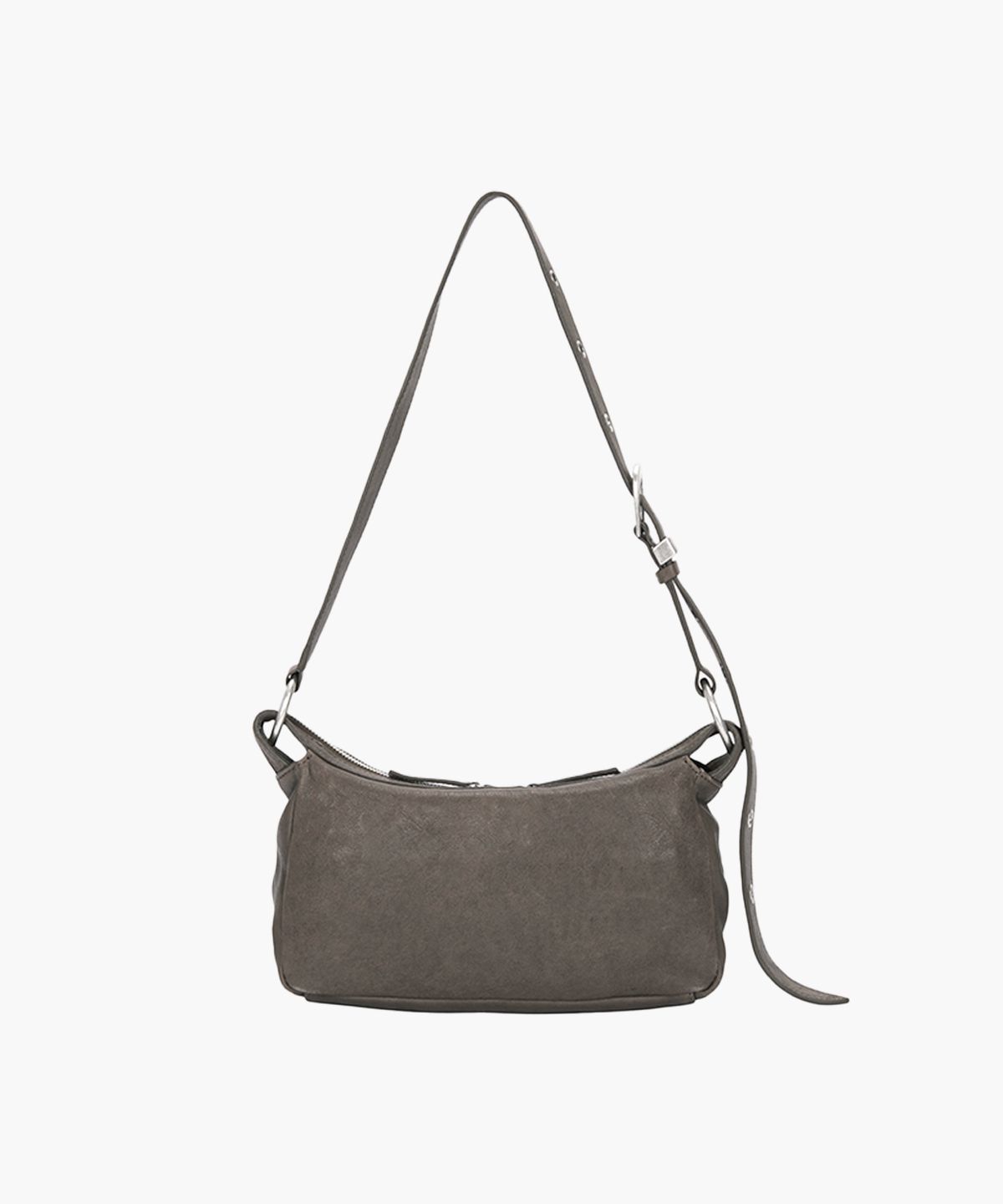 마지셔우드(MARGESHERWOOD) OUTPOCKET HOBO MINI_taupe washed nappa