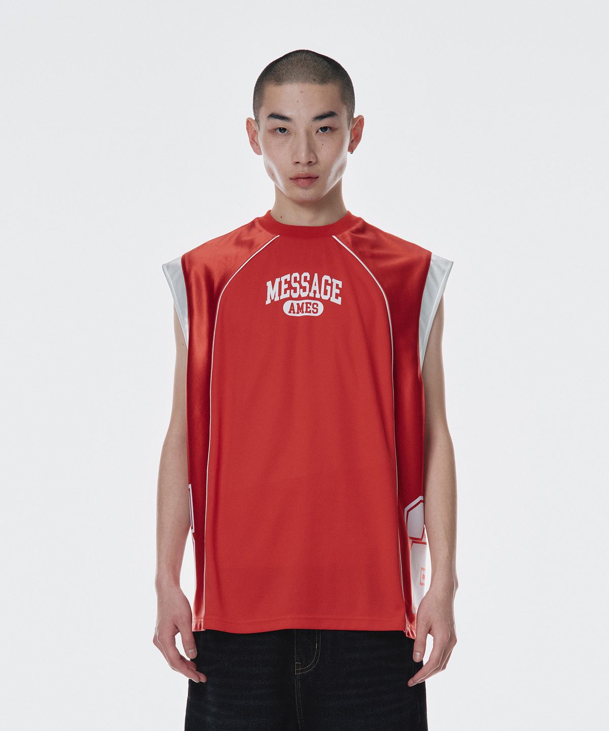 아메스 월드와이드(AMES-WORLDWIDE) SPORTY SLEEVELESS JERSEY RED