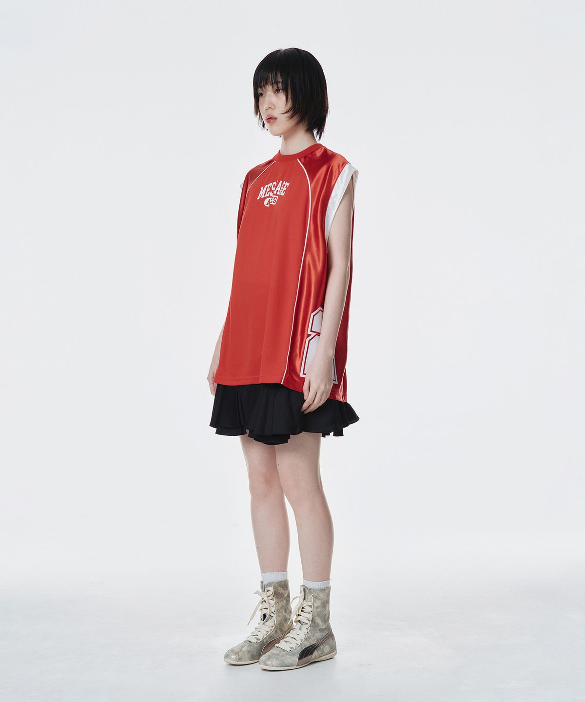 아메스 월드와이드(AMES-WORLDWIDE) SPORTY SLEEVELESS JERSEY RED
