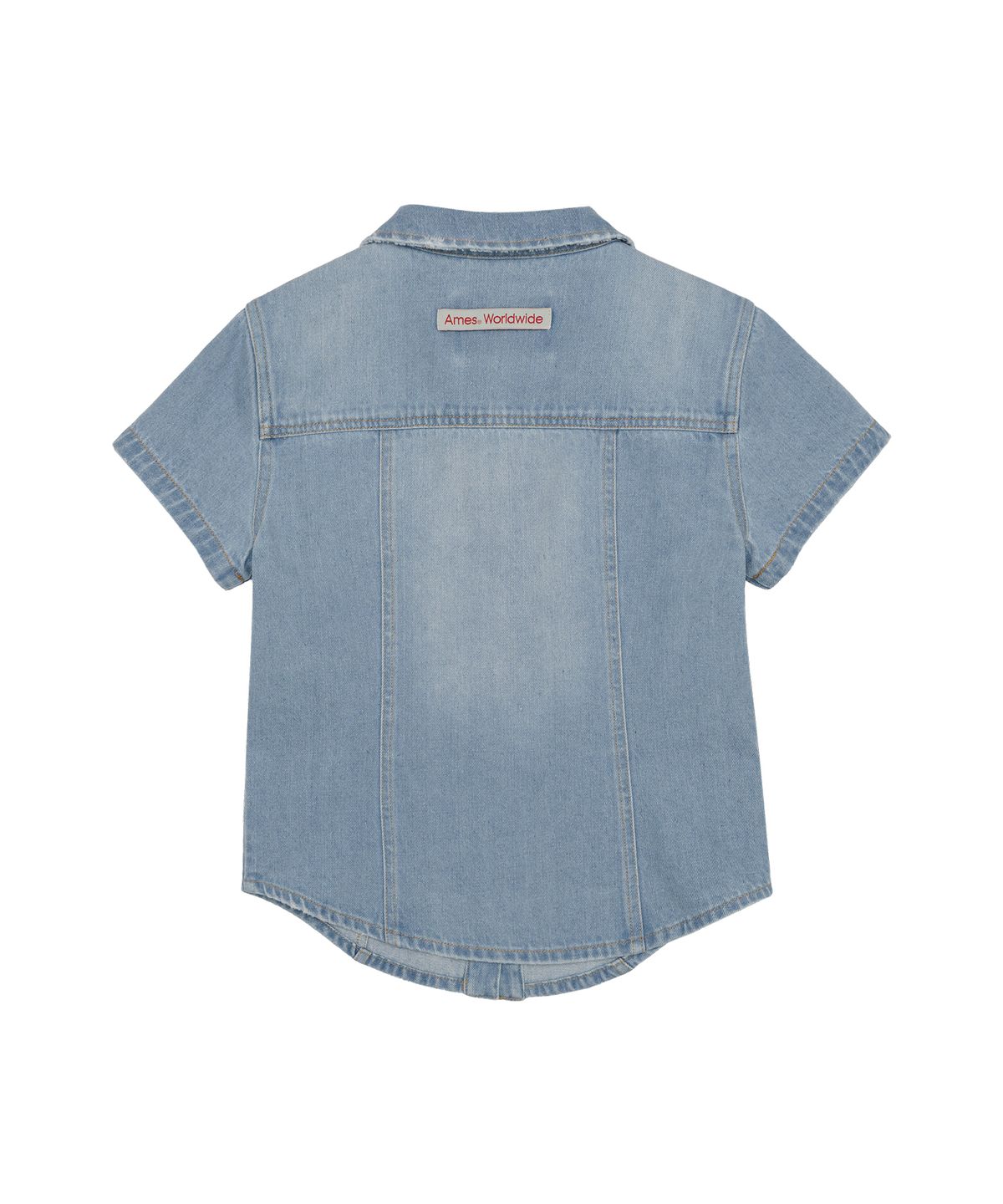 아메스 월드와이드(AMES-WORLDWIDE) DENIM SHORTSLEEVE SHIRTS LIGHT BLUE