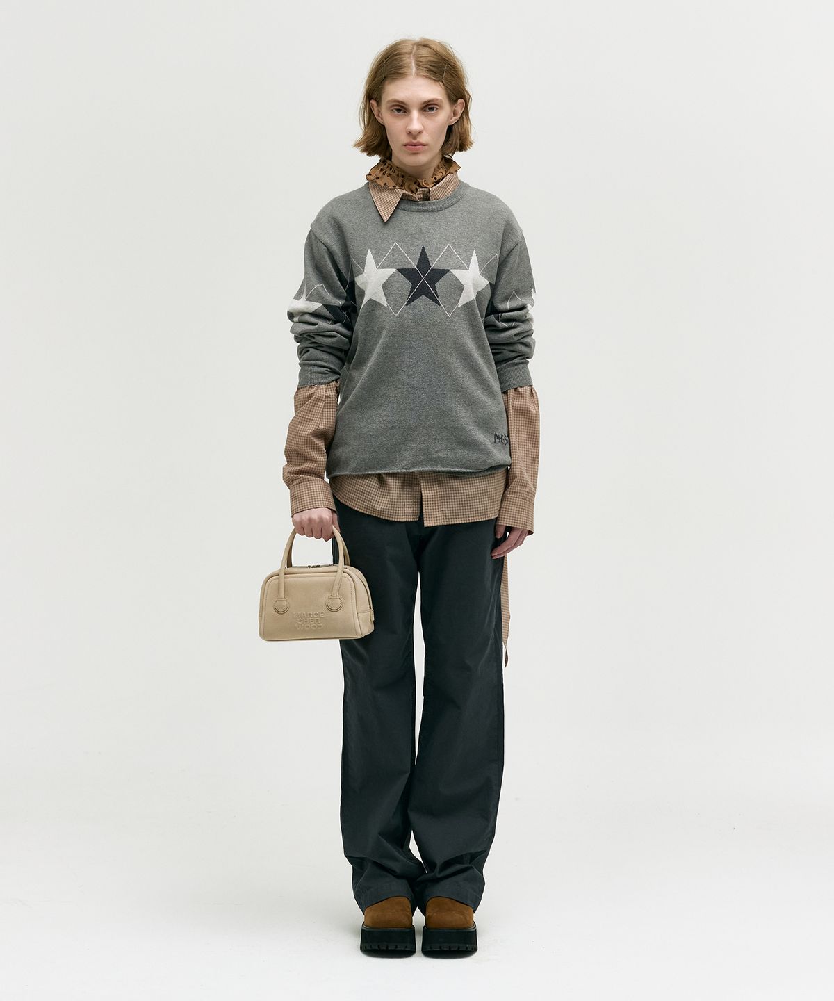 마지셔우드(MARGESHERWOOD) SOFT TOTE MINI_nude nubuck