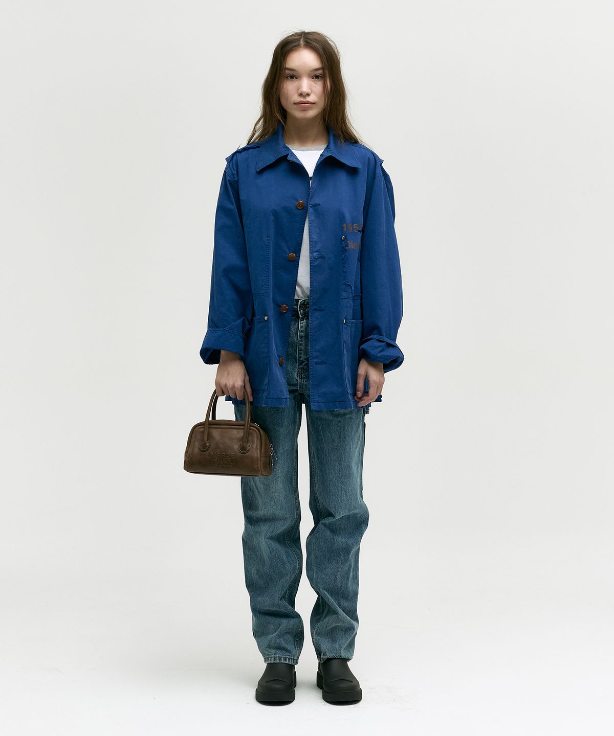 마지셔우드(MARGESHERWOOD) SOFT TOTE MINI_washed brown pull-up