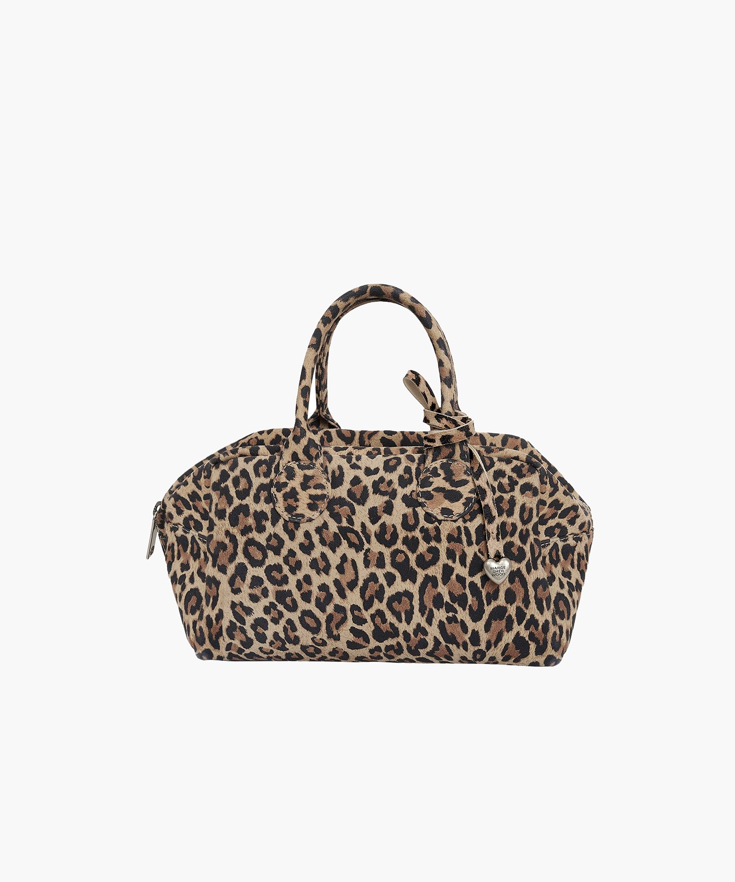 MUSINSA | MARGESHERWOOD SOFT BOWLING BAG_cream leopard suede