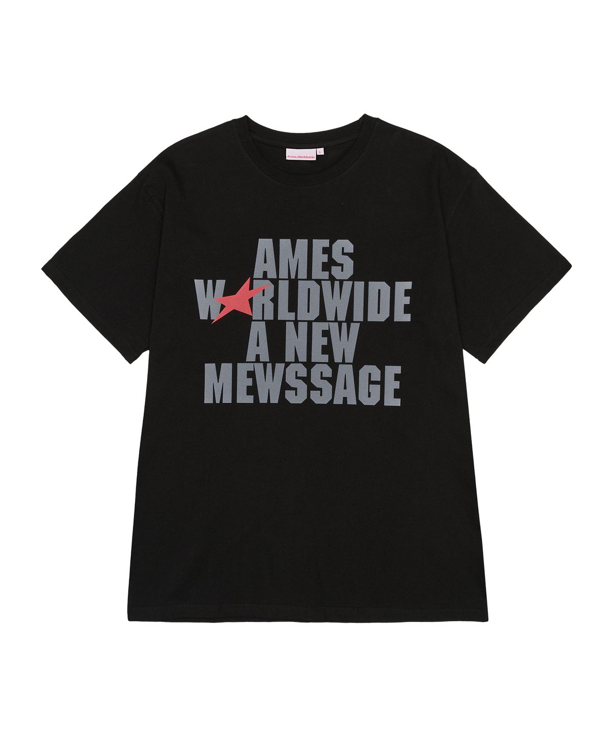 아메스 월드와이드(AMES-WORLDWIDE) BOLD TYPO TEE BLACK
