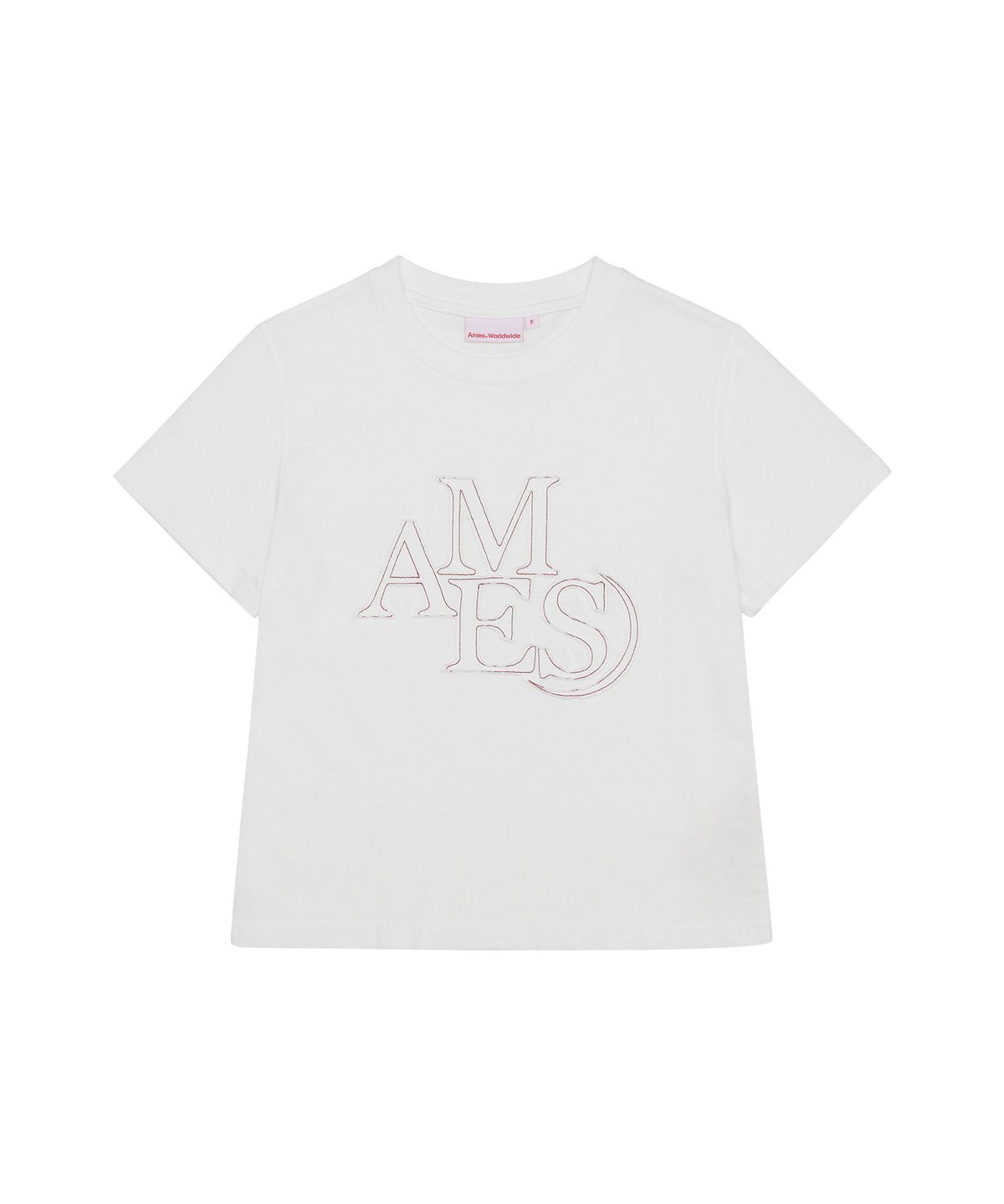 아메스 월드와이드(AMES-WORLDWIDE) AMES APPLIQUE TEE WHITE