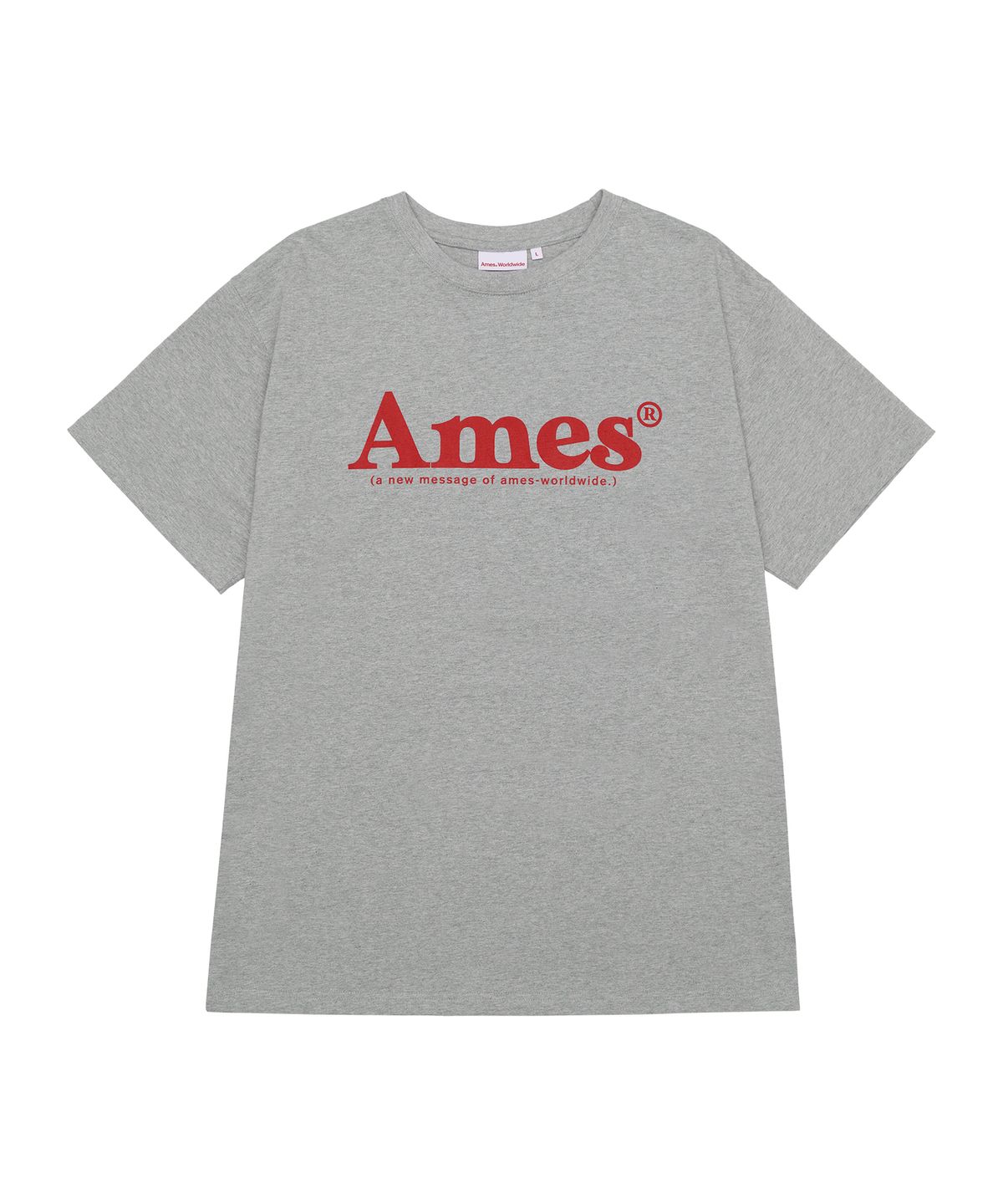 아메스 월드와이드(AMES-WORLDWIDE) BASIC LOGO TEE GREY
