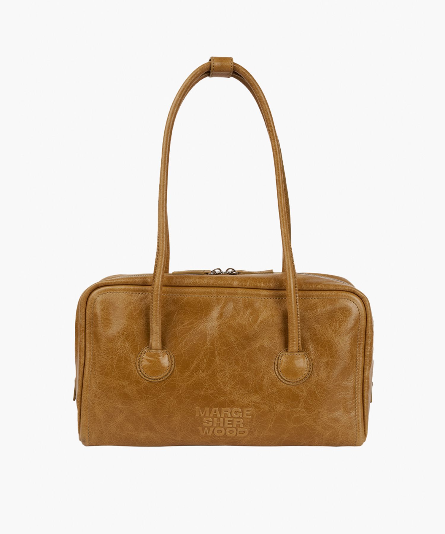 [Margesherwood] ☆/ SOFT BOSTON / brown crinkle MUSINSA | MARGESHERWOOD SOFT BOSTON_mocha crinkle