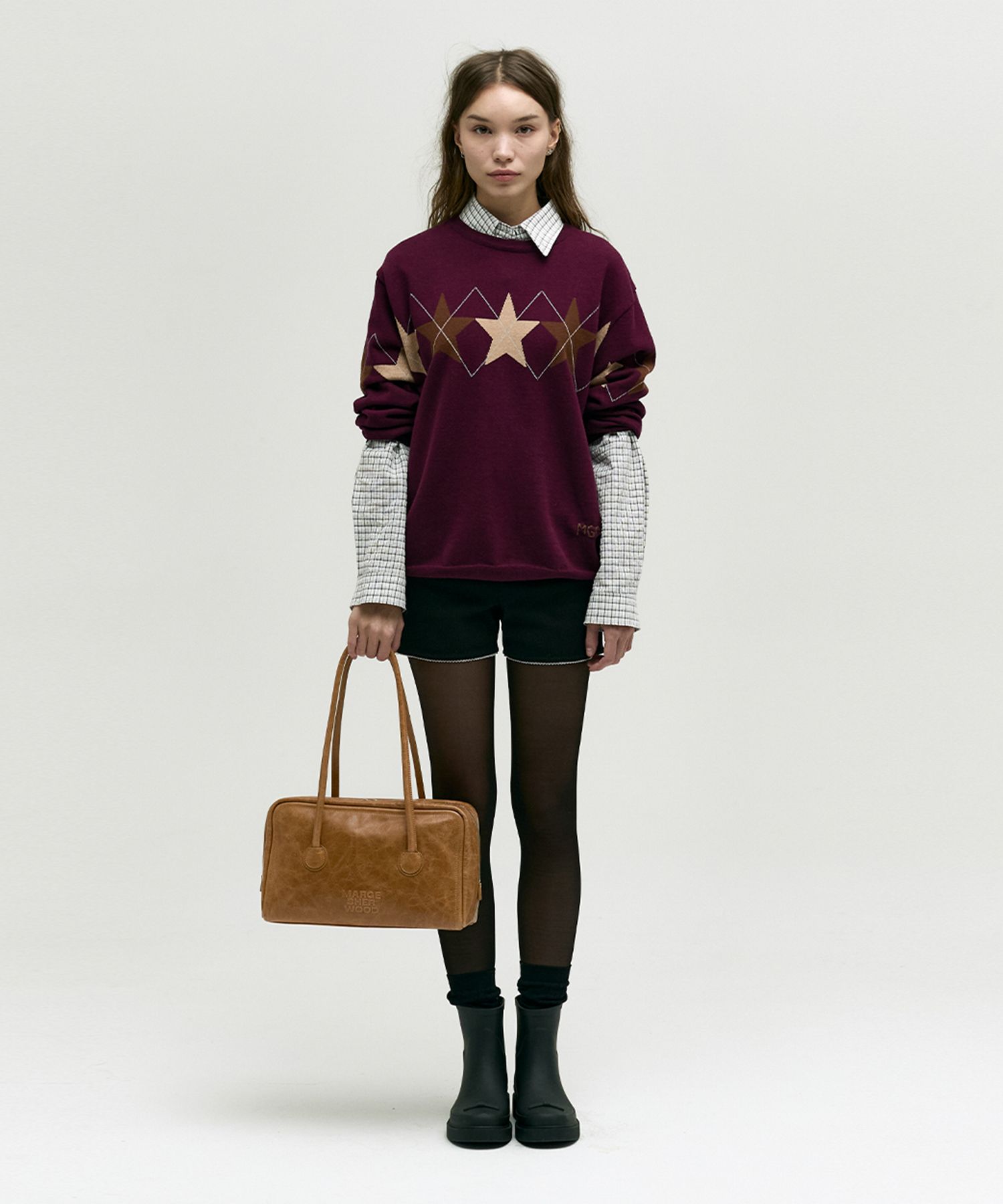 [Margesherwood] ☆/ SOFT BOSTON /soft camel pull-up crinkle MUSINSA | MARGESHERWOOD SOFT BOSTON_soft camel pull-up crinkle