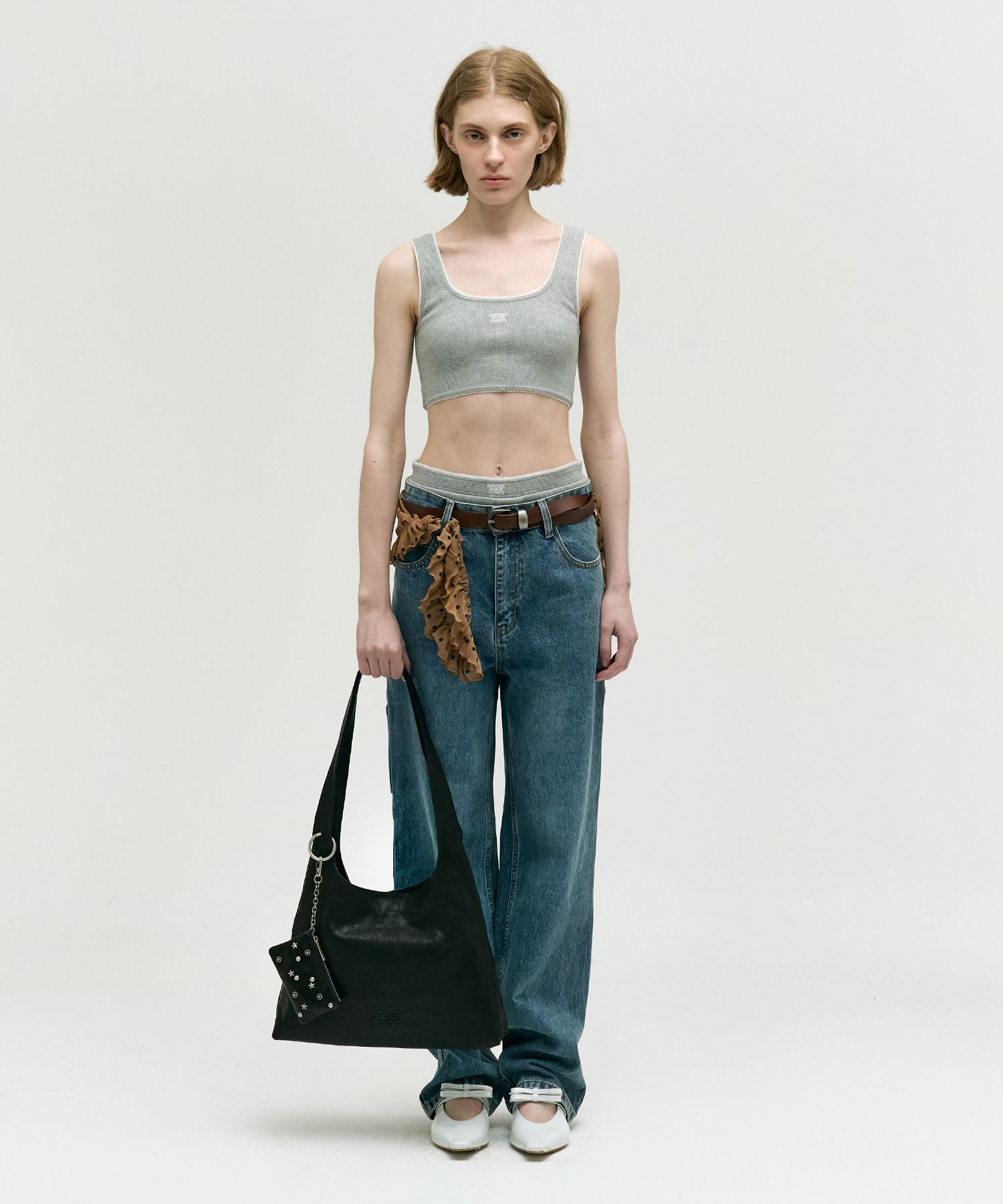 大人気 【MARGESHERWOOD】 HALTER HOBO ●送料・関税込● MUSINSA | MARGESHERWOOD HALTER HOBO LARGE_black washed nappa