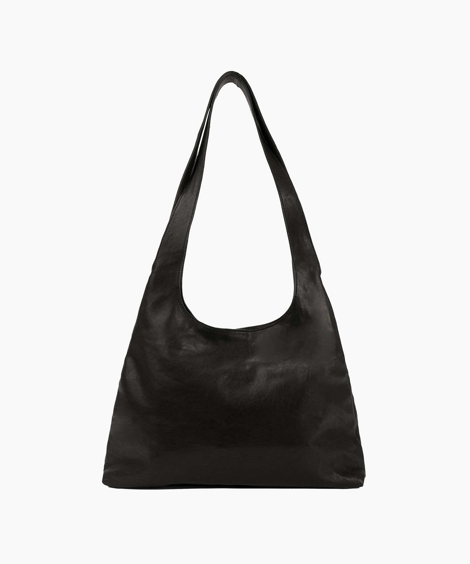 MUSINSA | MARGESHERWOOD HALTER HOBO LARGE_black washed nappa