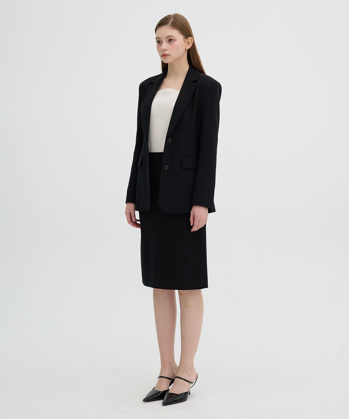 올리브 데 올리브(OLIVE DES OLIVE) H라인 스커트 OW5XS1010