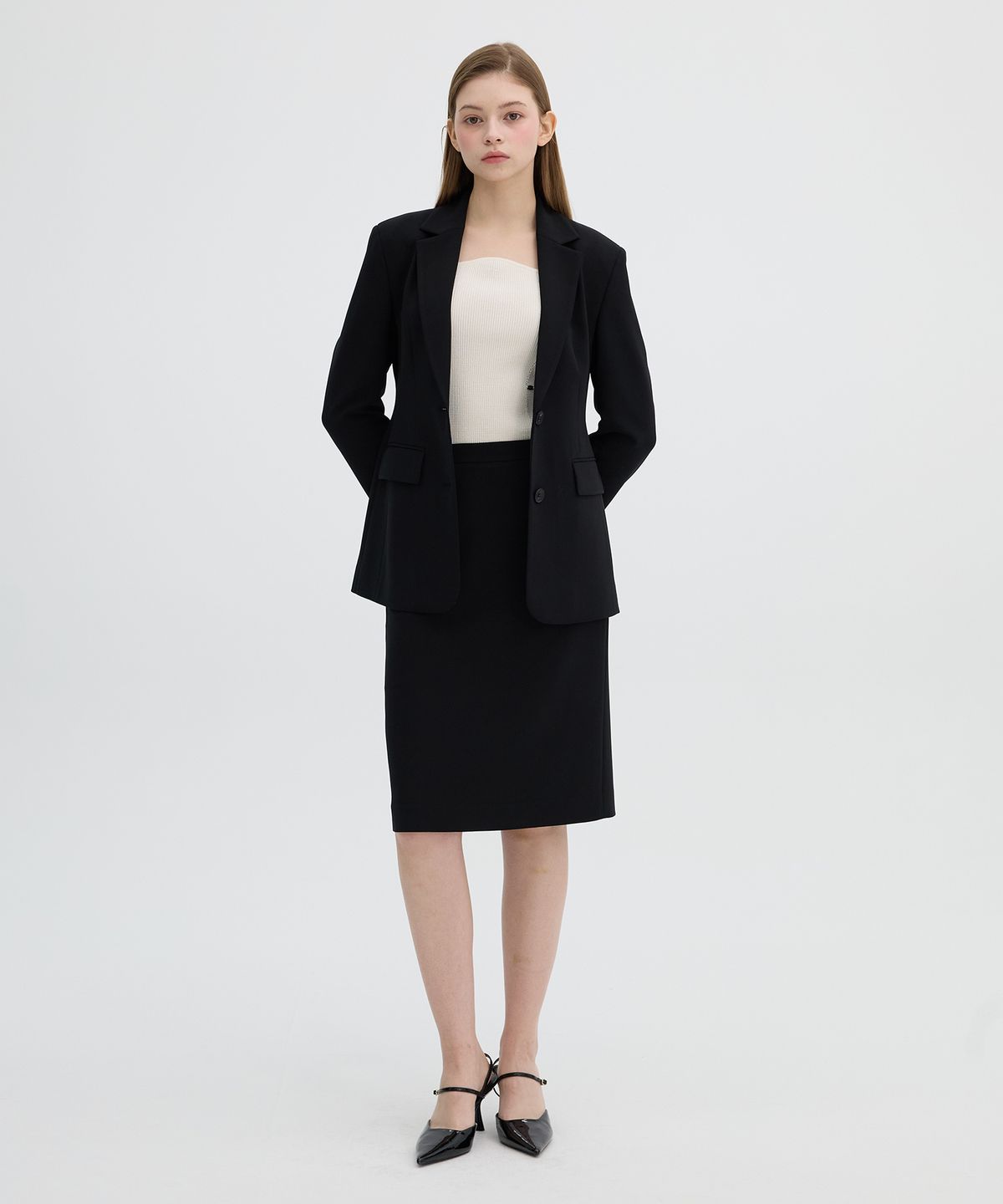 올리브 데 올리브(OLIVE DES OLIVE) H라인 스커트 OW5XS1010