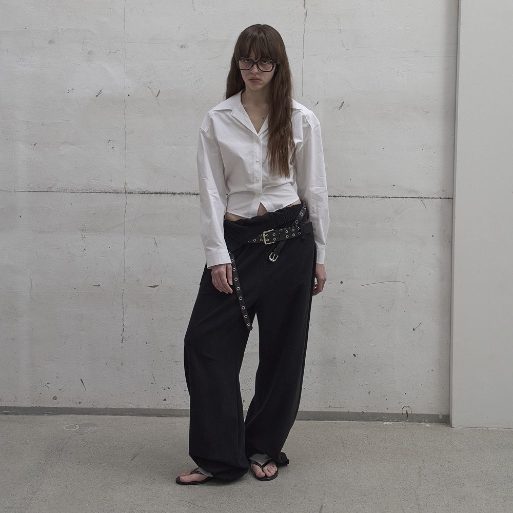 パンツ LCDC : 25SS / FOLD-OVER TERRY SWEATPANTS (2COLORS) MUSINSA | LCDC TM FOLD-OVER TERRY SWEATPANTS (BLACK)
