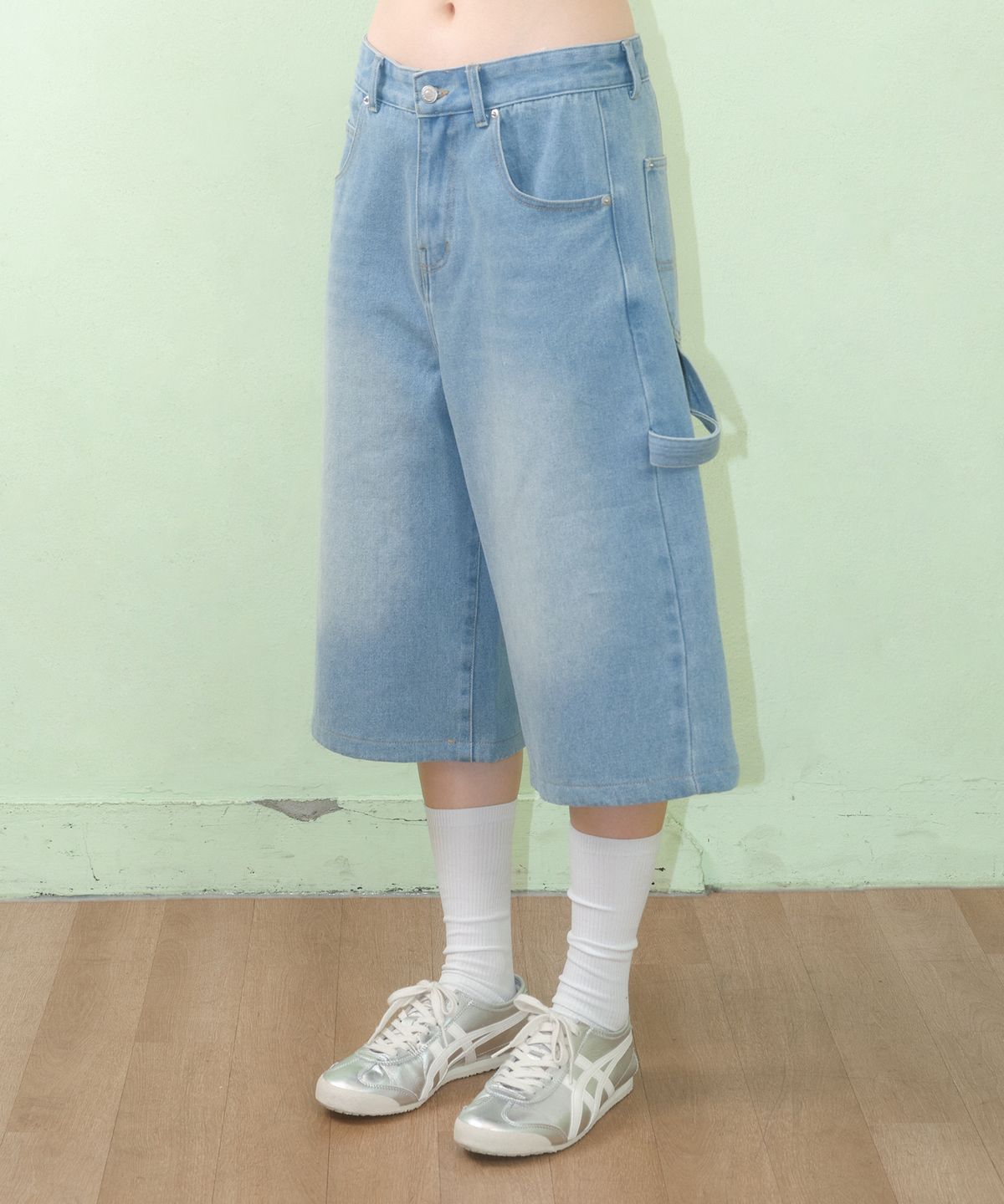 아메스 월드와이드(AMES-WORLDWIDE) DENIM CARPENTER PANTS LIGHT BLUE